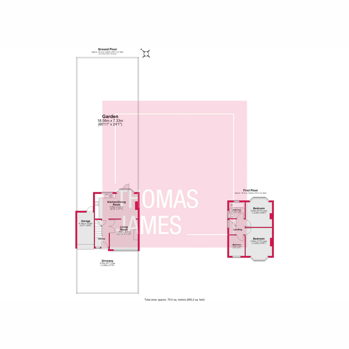 13, Rugby Avenue, London floorplan
