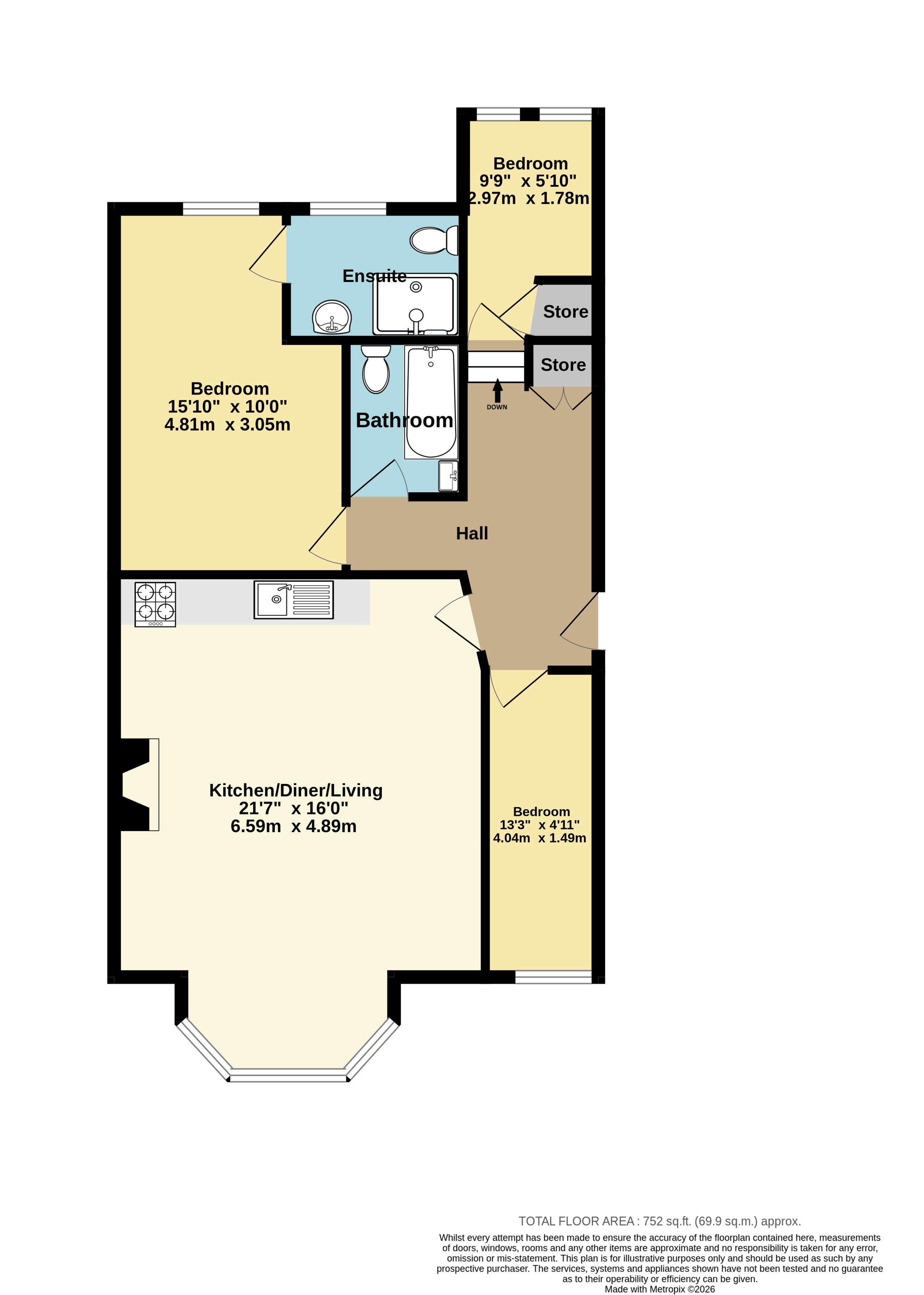 Flat 4, Spero Court, 15, Victoria Parade, Kent floorplan