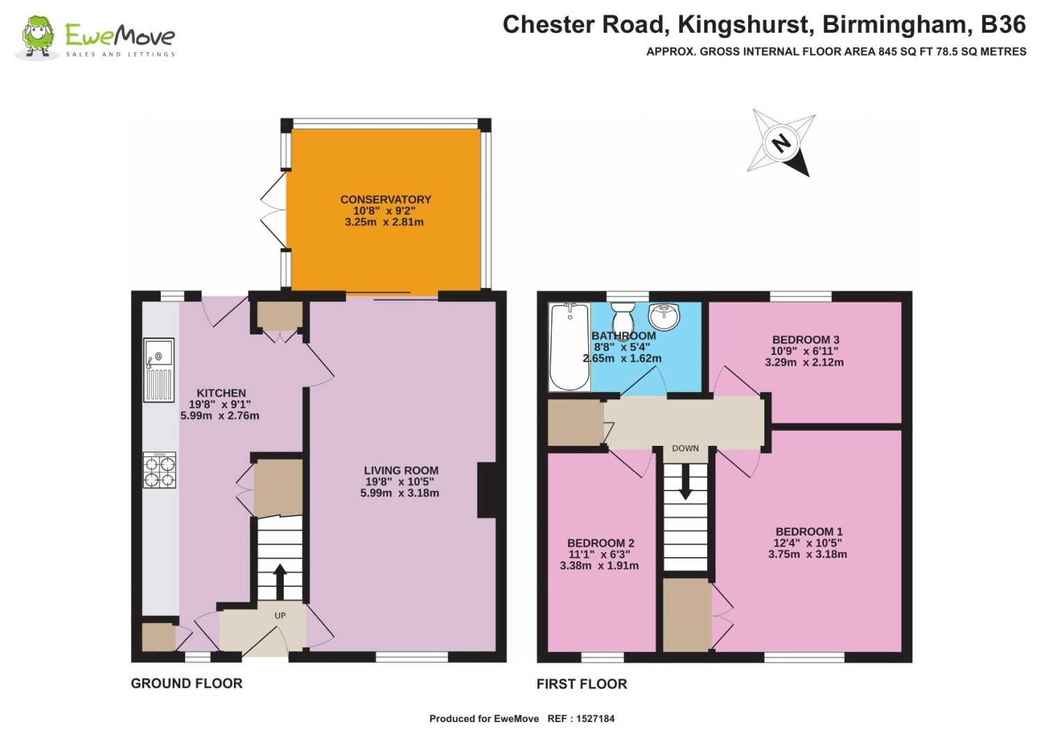 434, Chester Road Kingshurst, Birmingham floorplan
