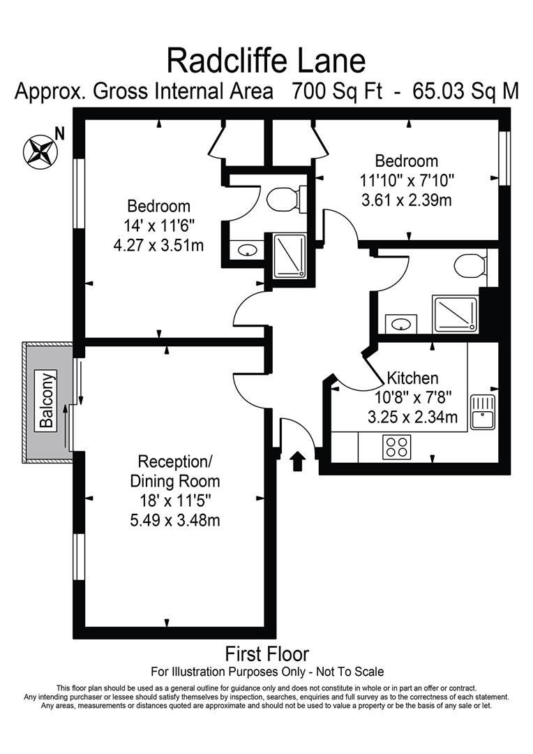 Flat 2, 10, Ratcliffe Lane, London floorplan