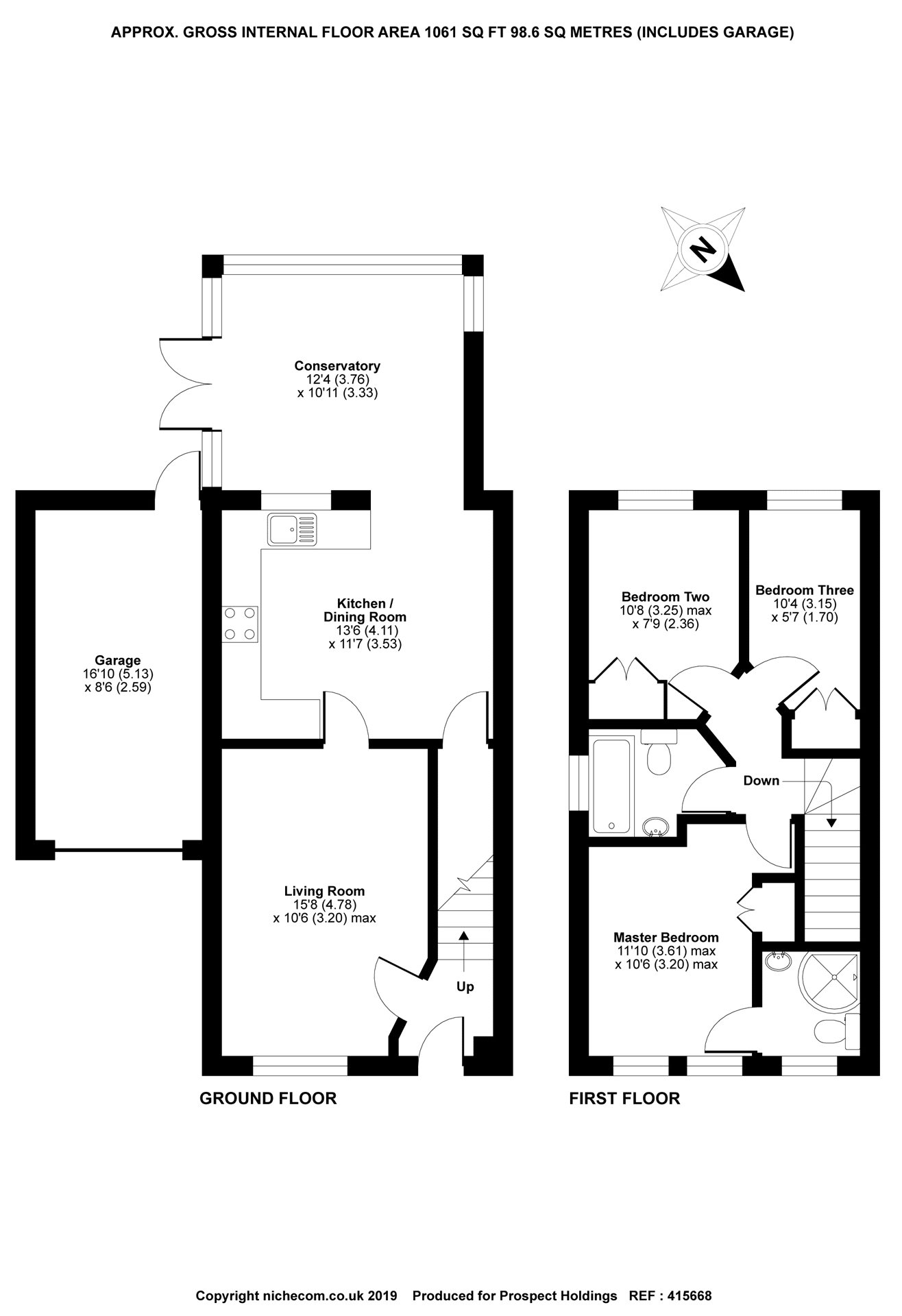 3 Bedrooms Semi-detached house for sale in Hebbecastle Down, Warfield, Bracknell, Berkshire RG42