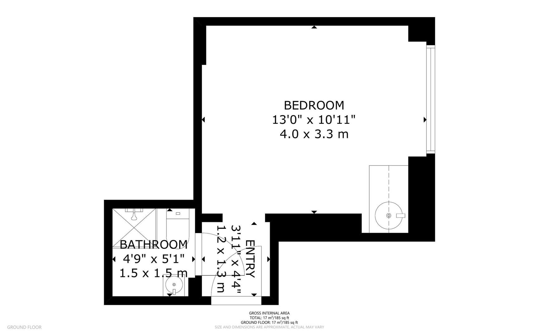 Flat 3, 4, Knaresborough Place, London floorplan