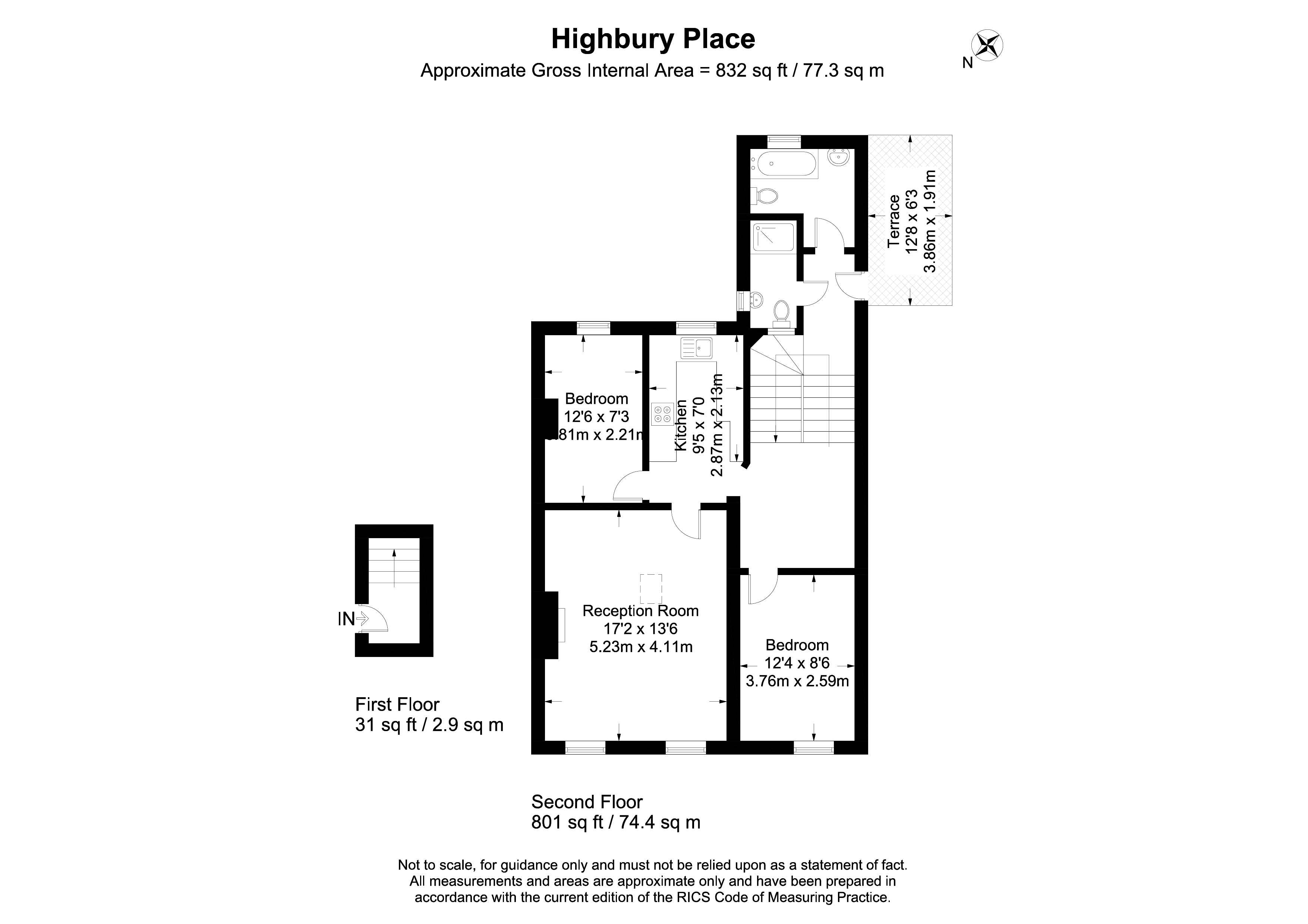 2 Bedrooms Flat to rent in Highbury Place, London N5