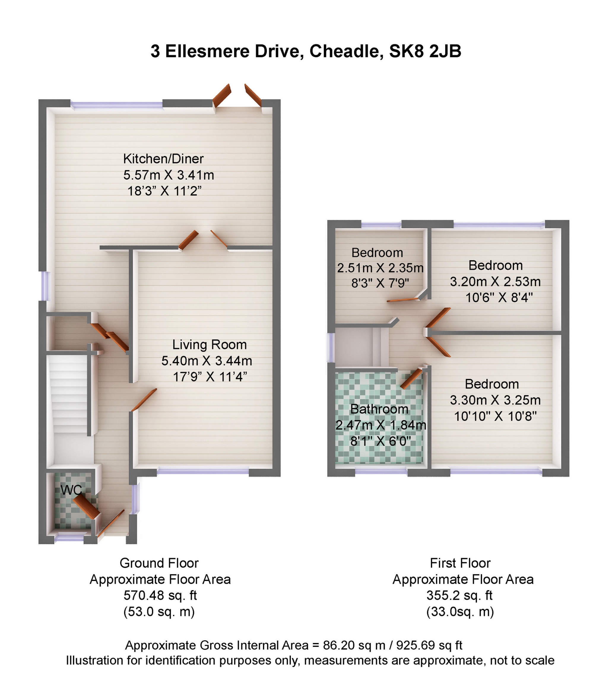 3 Bedrooms Semi-detached house for sale in Ellesmere Drive, Cheadle SK8