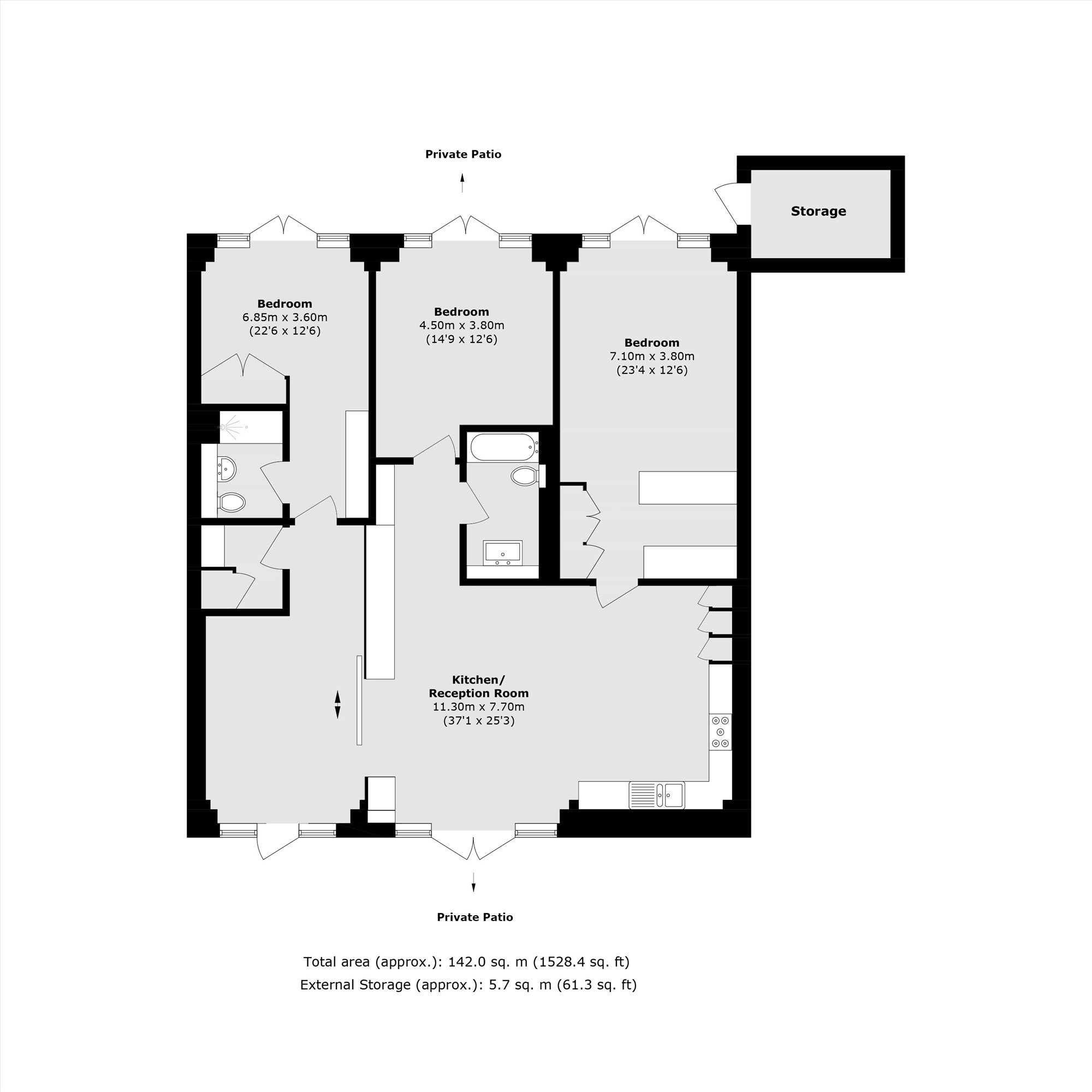 15, Furrow Lane, London floorplan