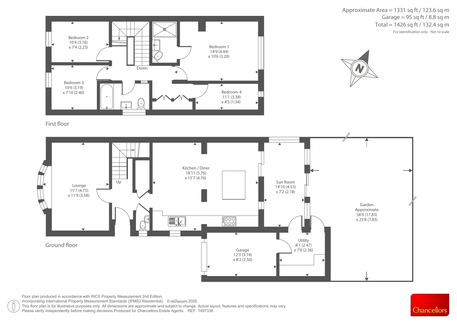 41, College Crescent, Oakley floorplan