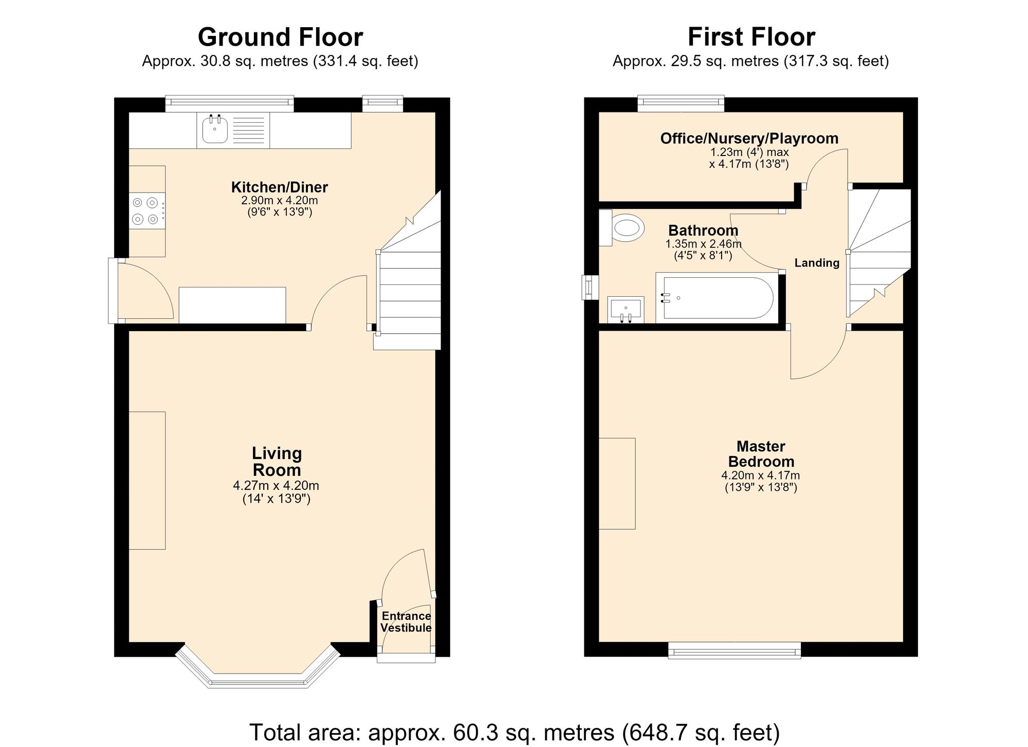7 Bear Street, Burnley floorplan