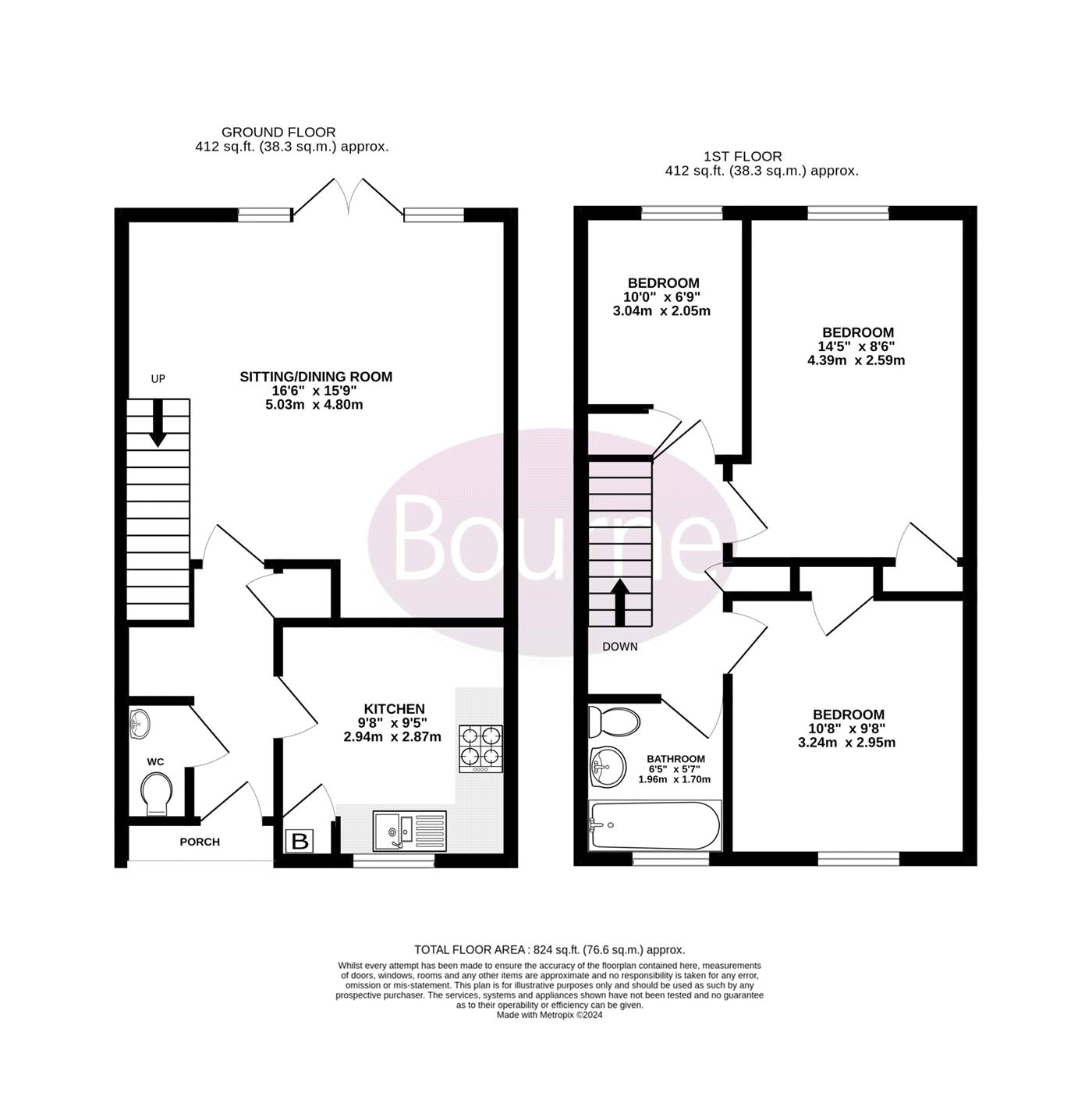 17, Garth Close, Bordon floorplan