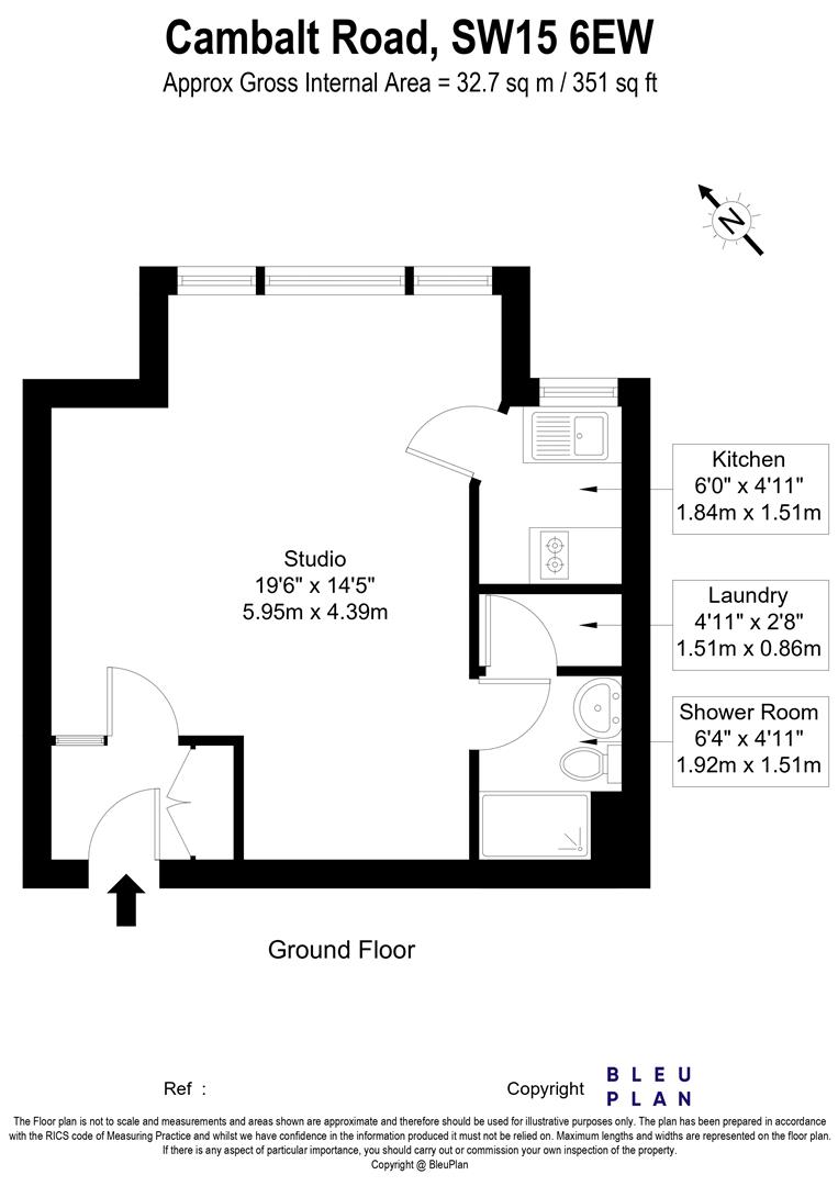 1, 10, Cambalt Road, Putney floorplan