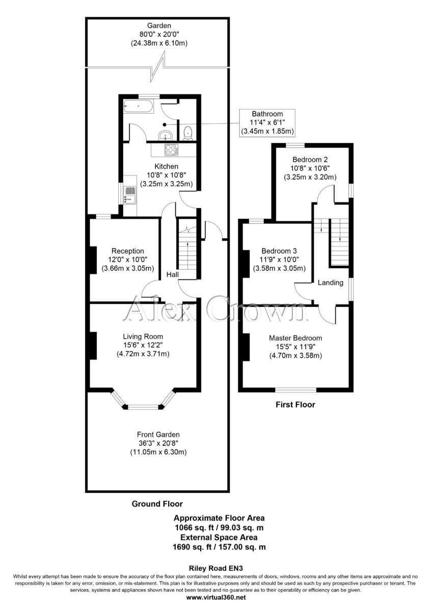 3 Bedrooms Semi-detached house to rent in Riley Road, Enfield EN3