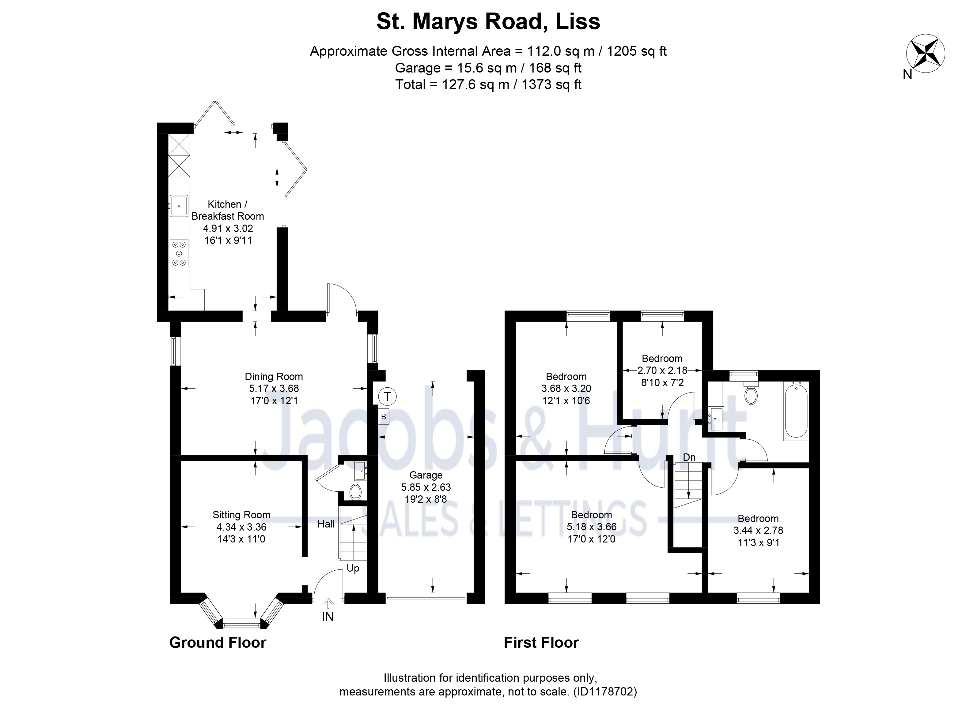 14, St. Marys Road, Liss floorplan