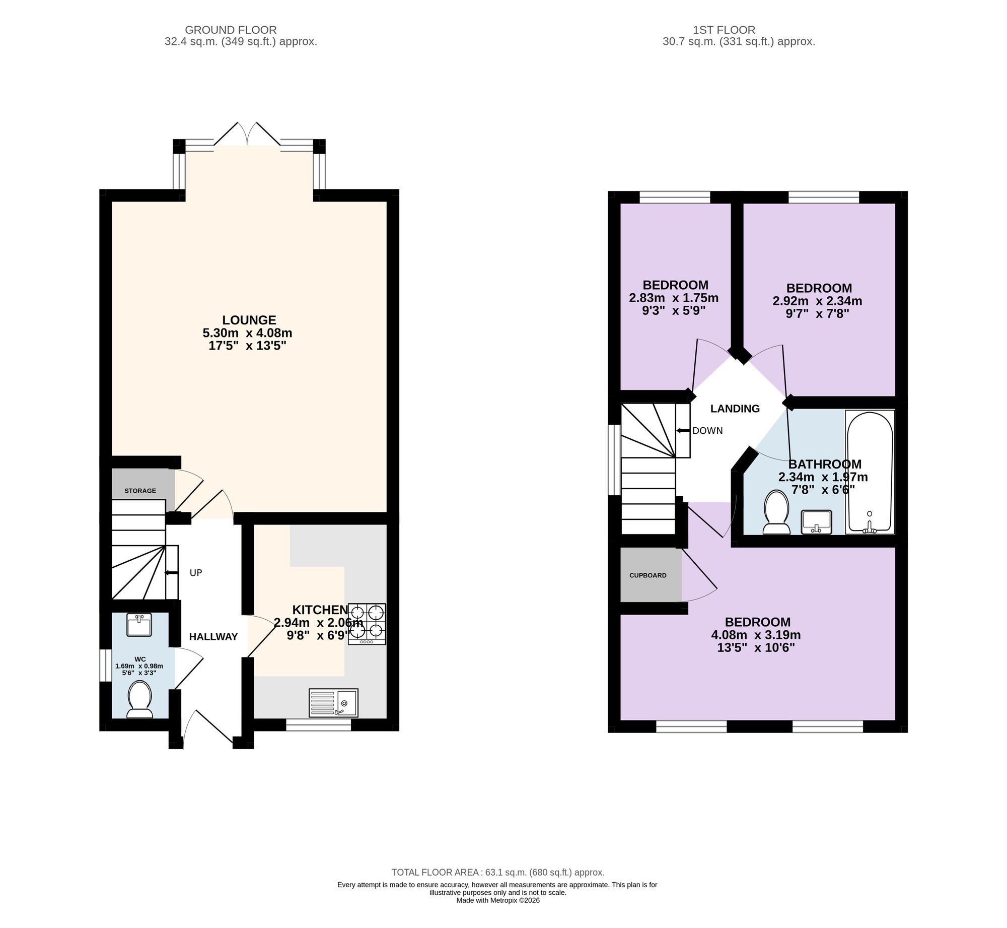 32 Fairclough Drive, Preston floorplan