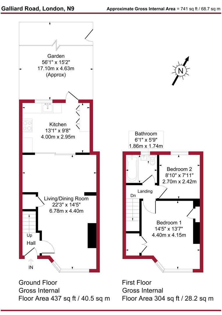 177, Galliard Road, London floorplan