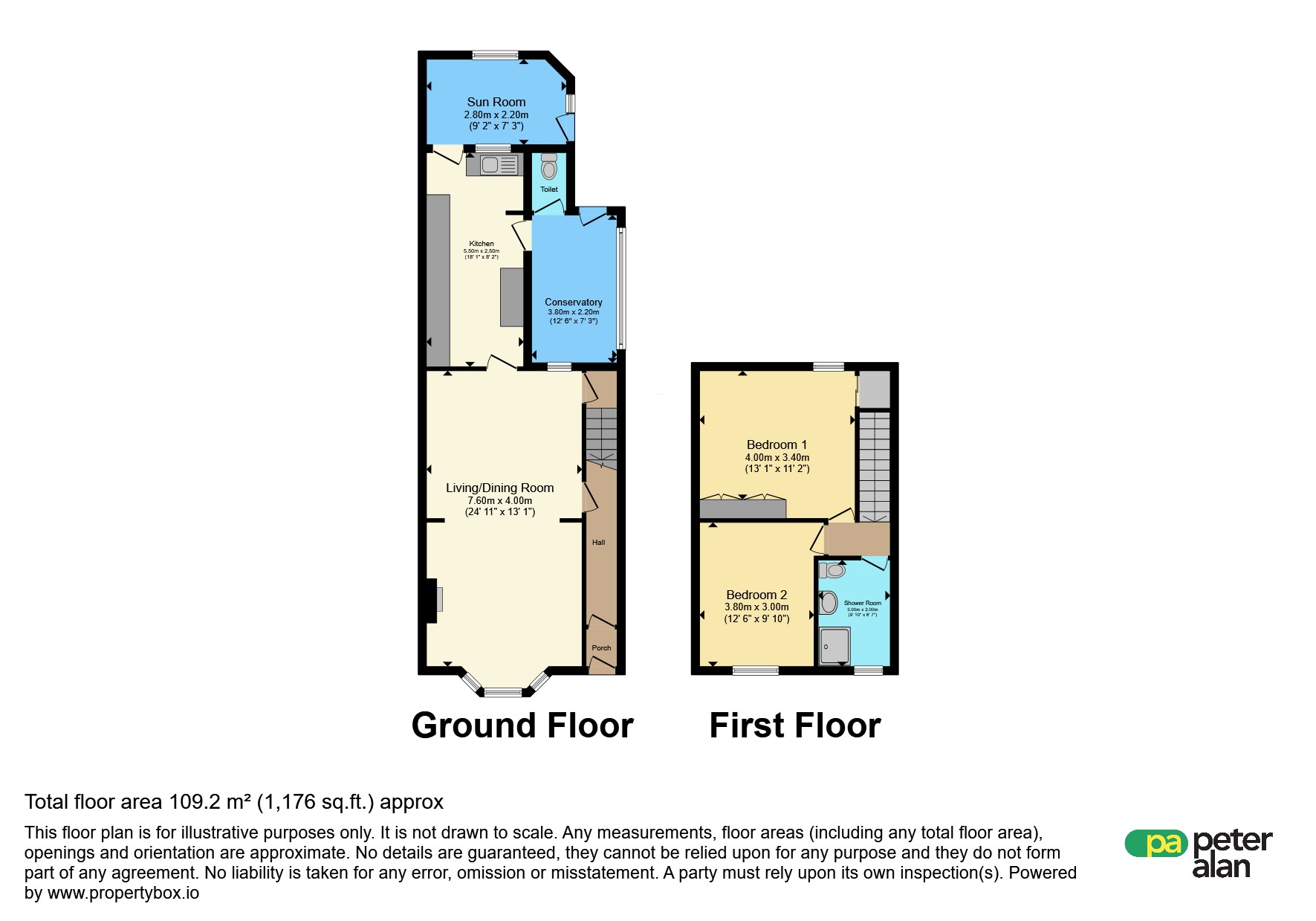 13, Blenheim Road, Abertillery floorplan