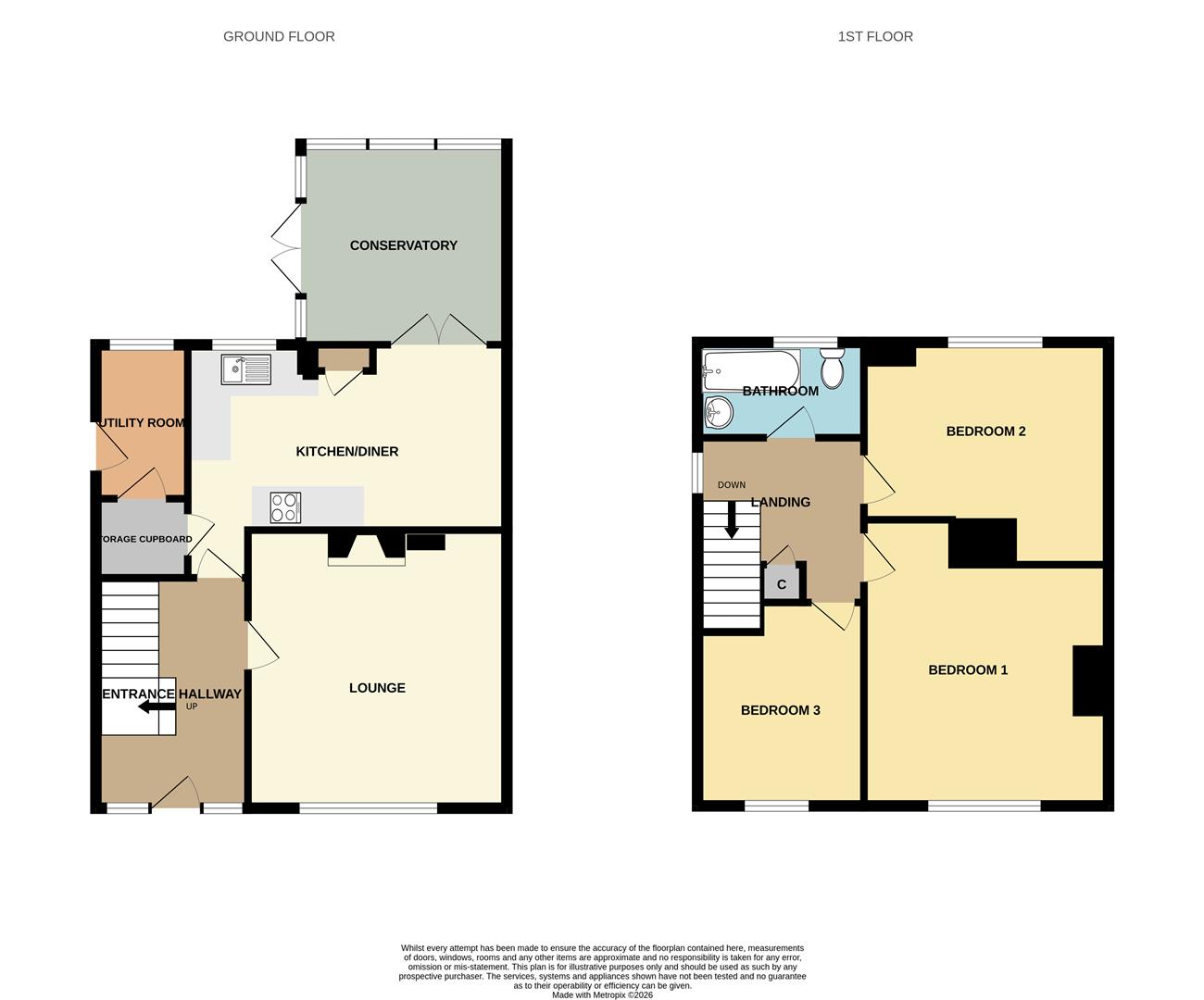 36, Manor Way, Anlaby, Hull floorplan