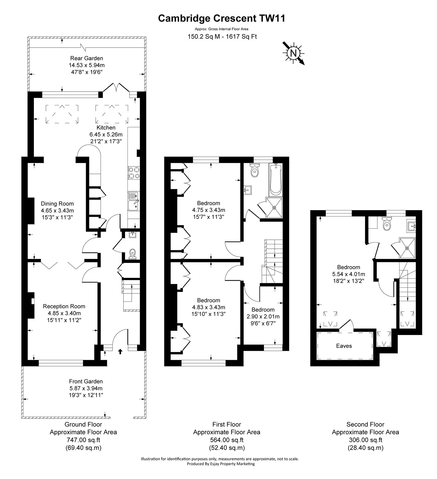 45, Cambridge Crescent, Teddington floorplan
