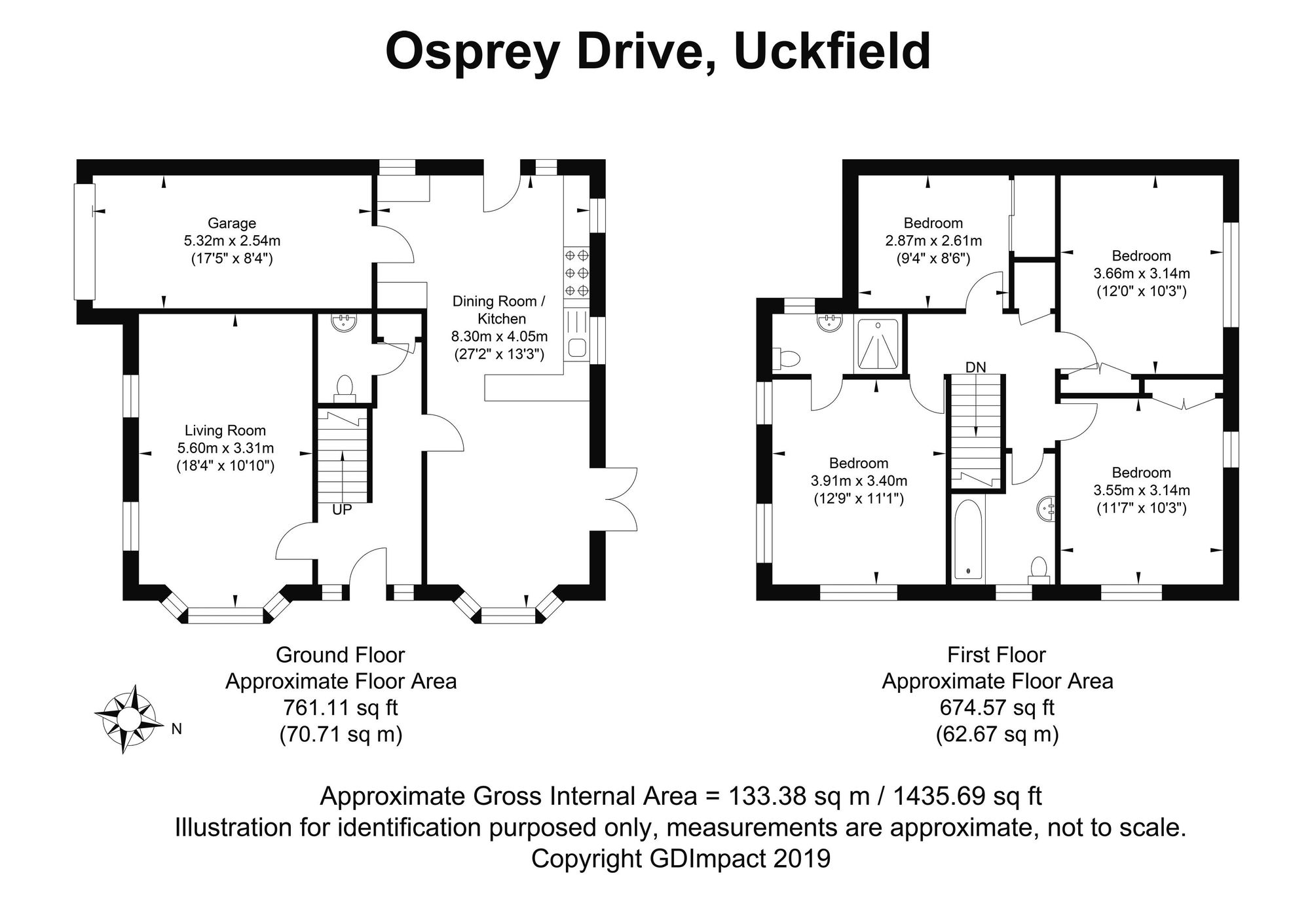 35 Osprey Drive, Uckfield floorplan