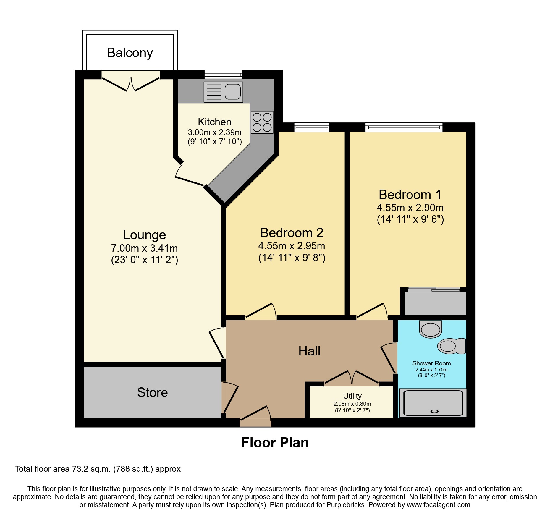 Apartment 57/Adlington House, High Street, Newcastle floorplan