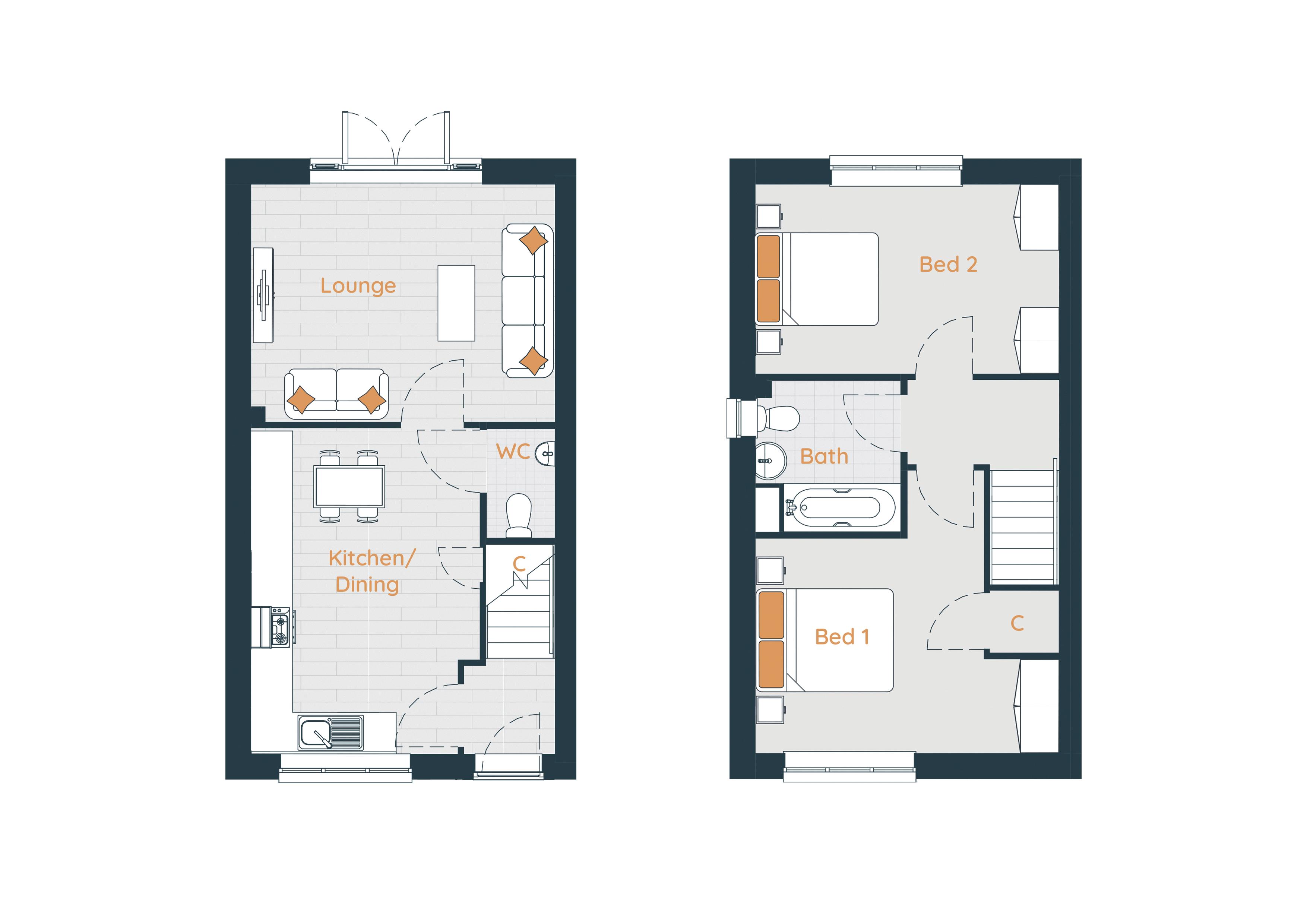 Plot 28 & 30 The Cantley, Lower Limes, Barnsley floorplan