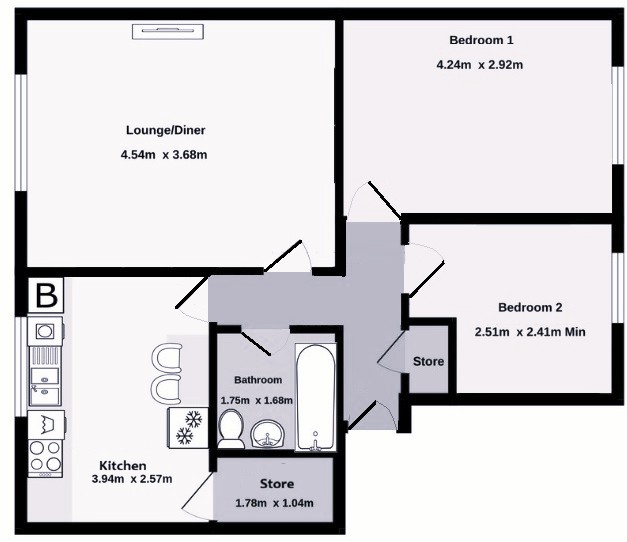 Chesterfield Court, 71 Middleton Hall Road, Birmingham floorplan