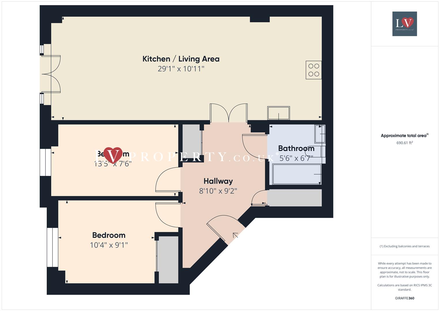 Apartment 1, 20, Newhall Hill, West Midlands floorplan