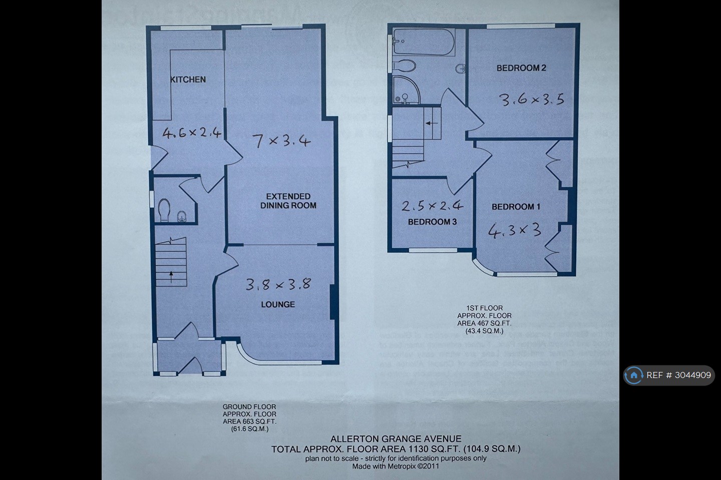 Allerton Grange Avenue, Leeds floorplan