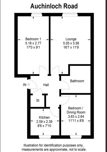 2 Bedrooms Flat to rent in Auchinloch Road, Lenzie G66
