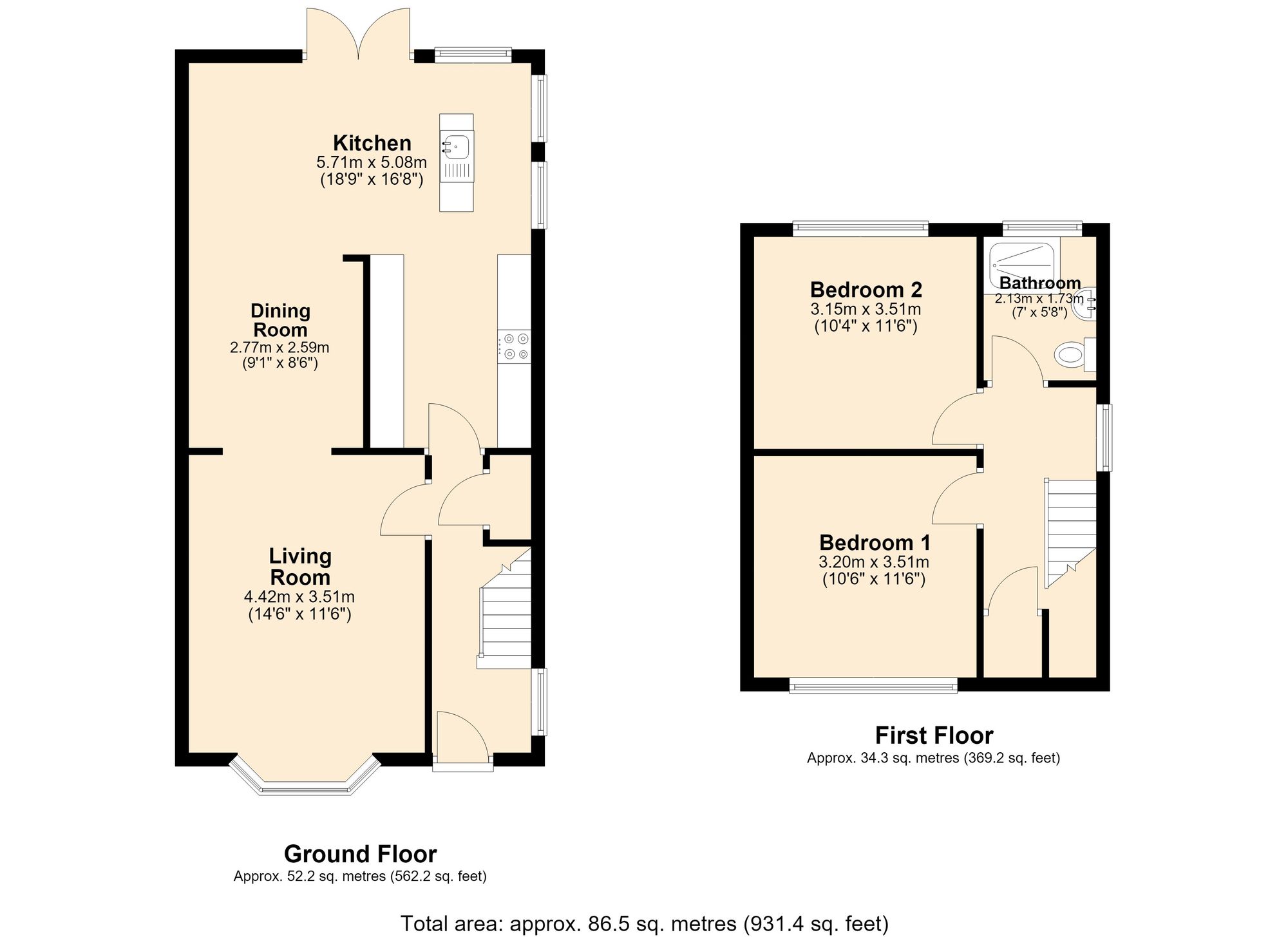37 Somerset Road, Blackburn floorplan