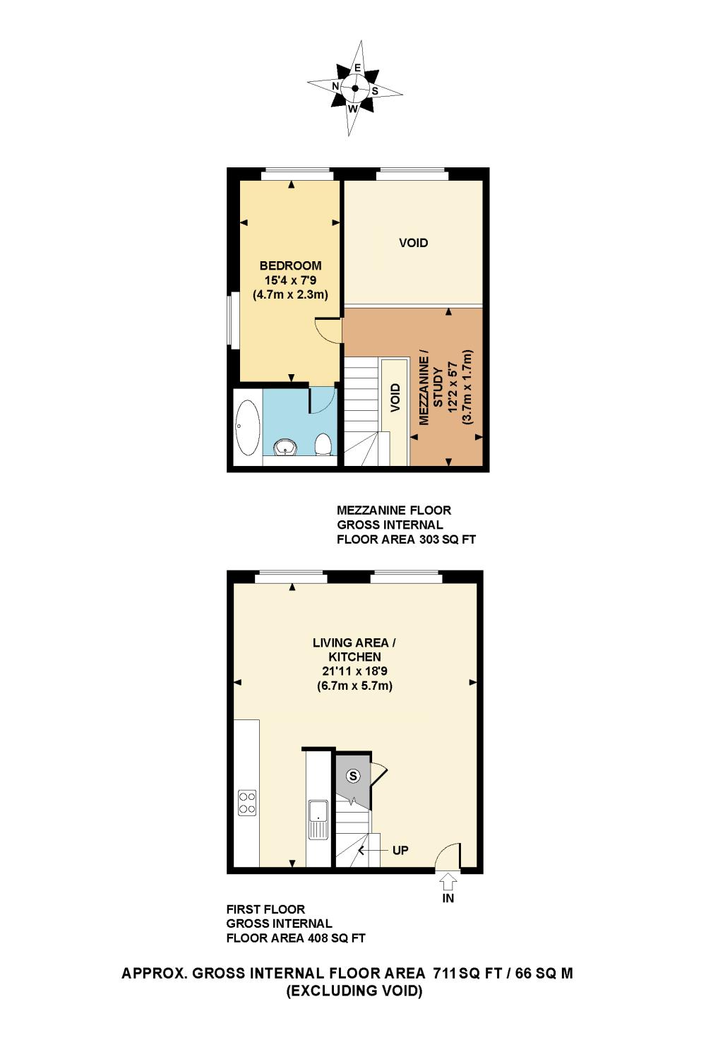 1 Bedrooms Flat to rent in Frederick Building, 76 Tottenham Road, London N1