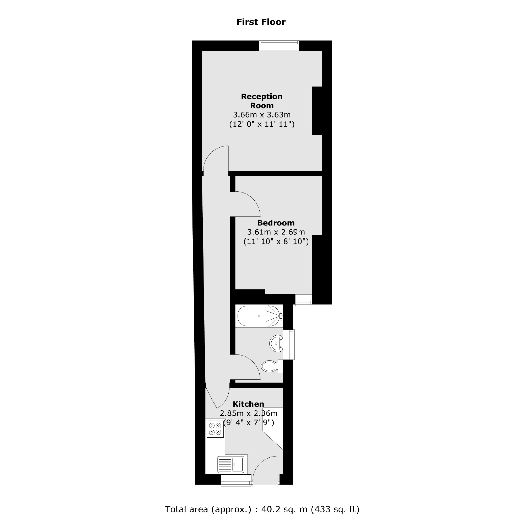 81A, High Street, Hampton floorplan