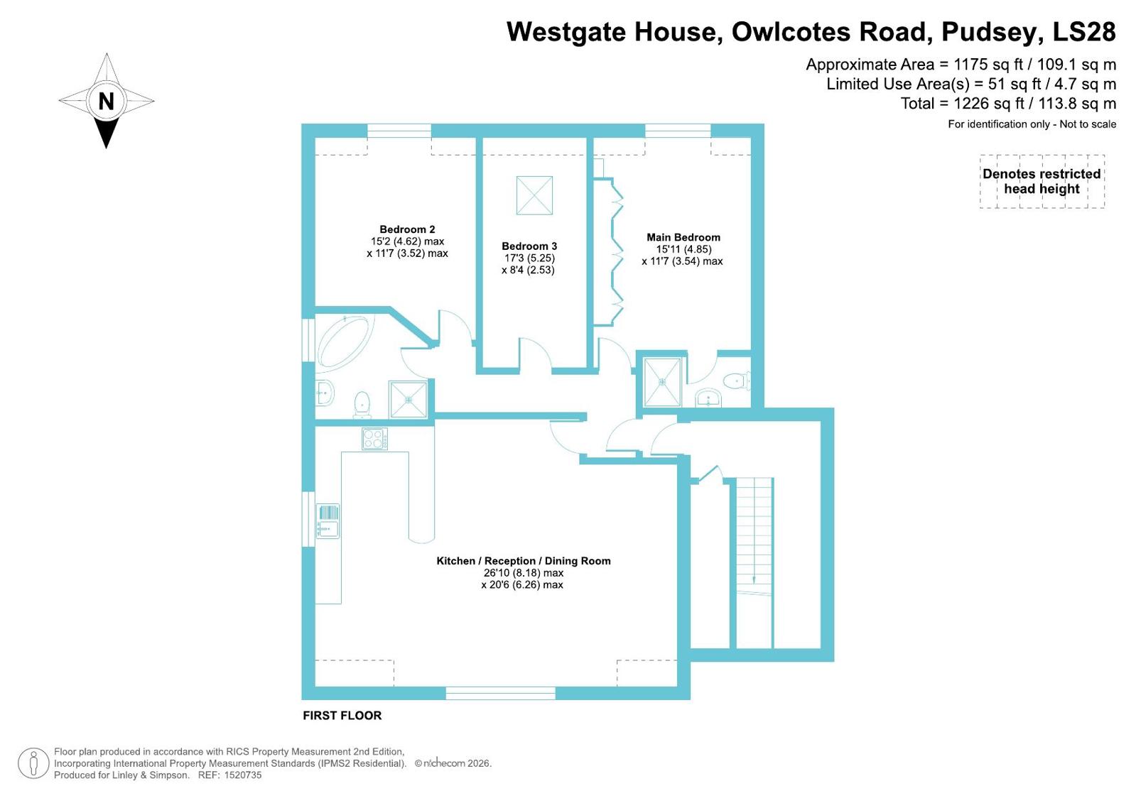 10, Westgate House, Pudsey floorplan