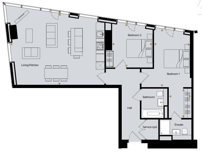 23, Deansgate, Manchester floorplan