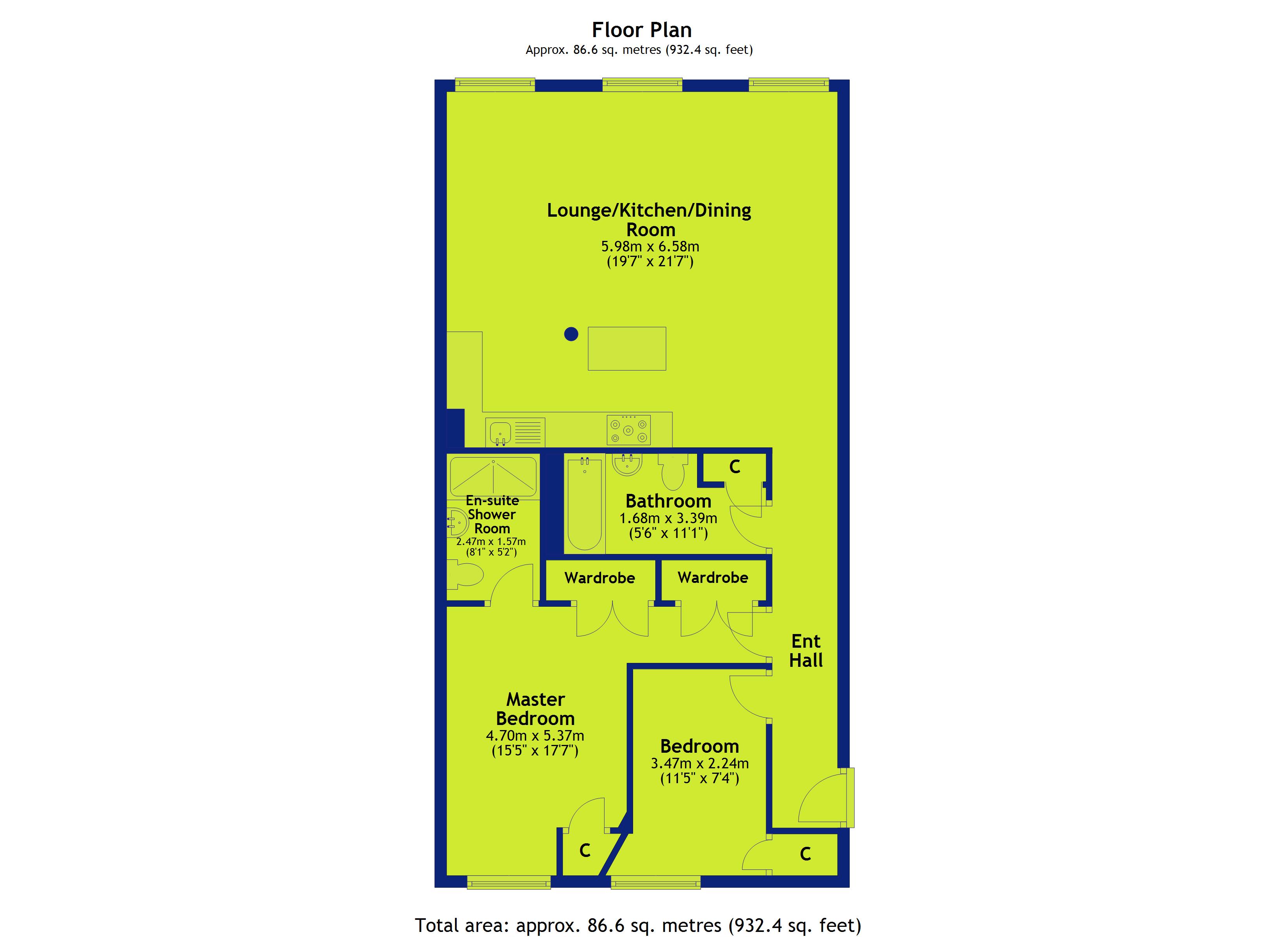 2 Bedrooms Flat for sale in Plumptre Street, Nottingham NG1