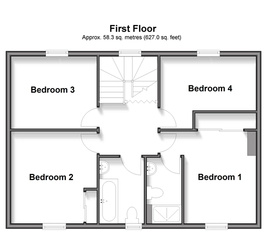 Merlin Avenue Whitfield, Dover floorplan