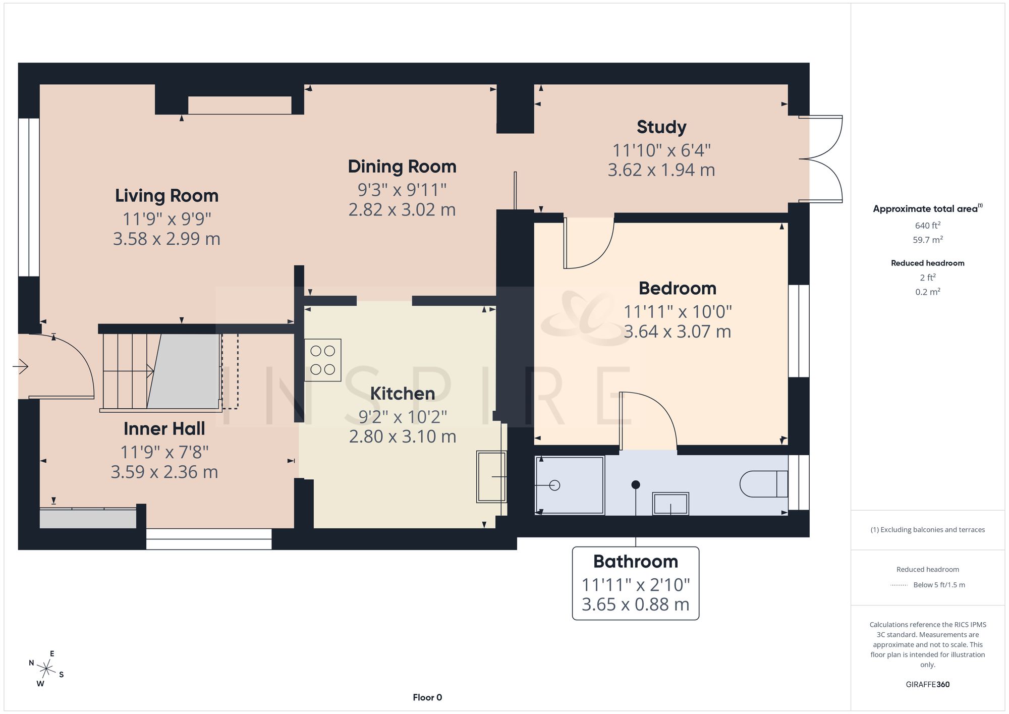206 Ashdown Drive, Crawley floorplan