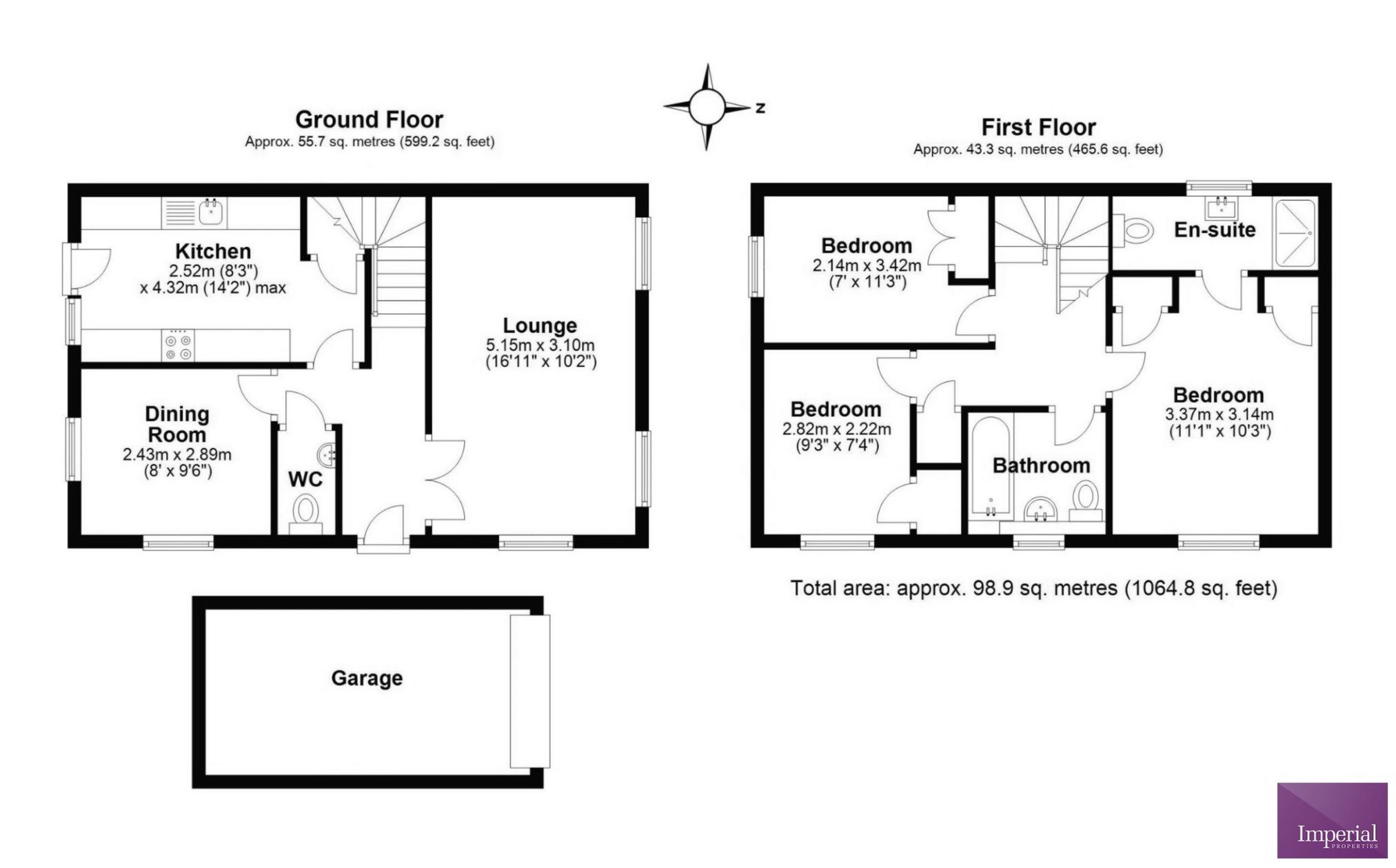 2, Ashford Close, Telford floorplan