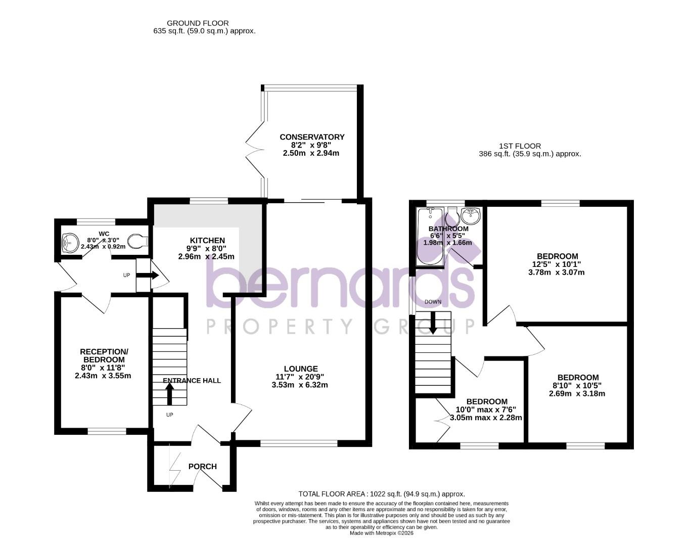 34A, Frogmore Lane, Waterlooville floorplan