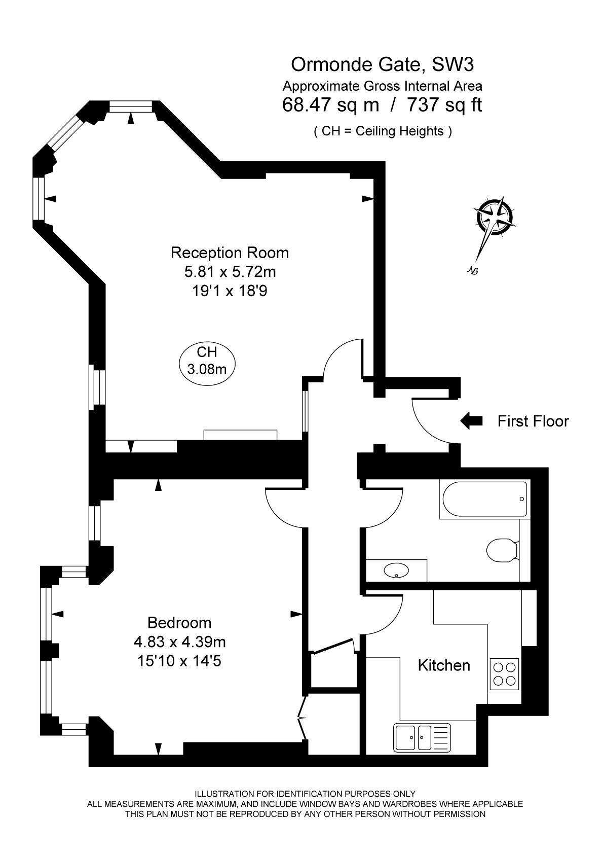 1 Bedrooms  to rent in Ormonde Gate, London SW3