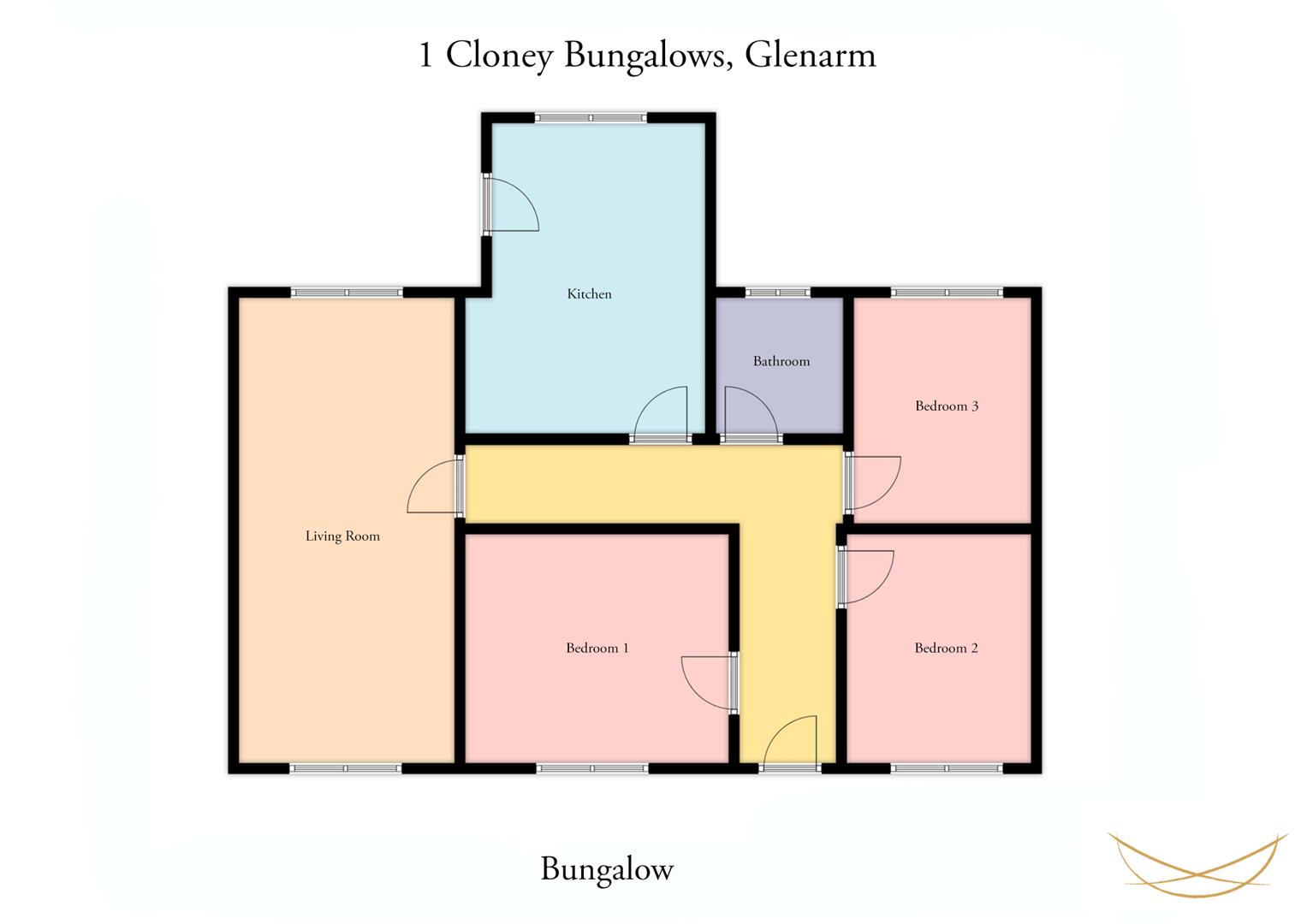 1, Cloney Bungalows, Ballymena floorplan