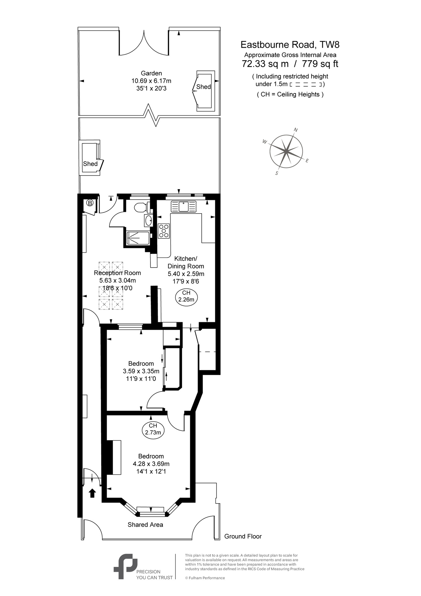 44A, Brentford floorplan