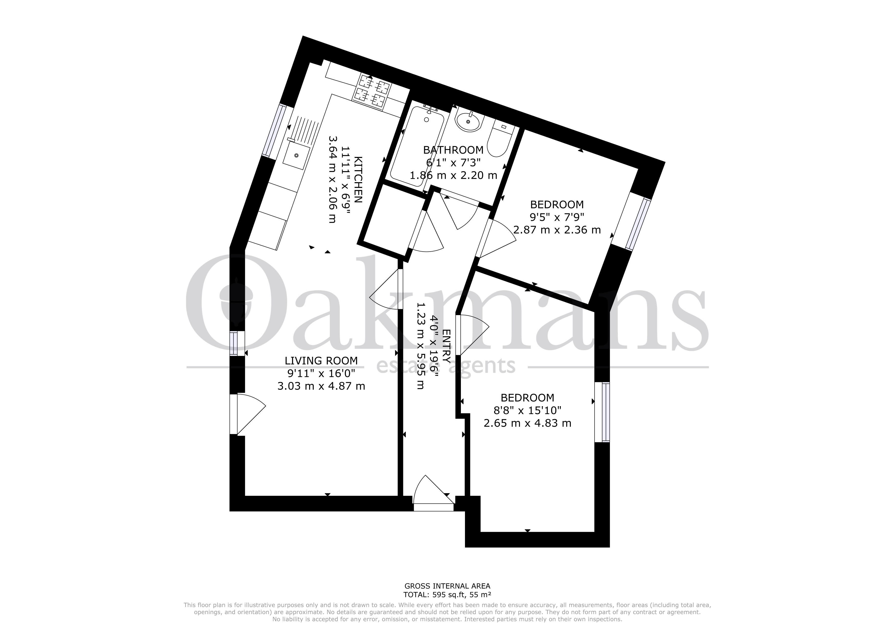 APARTMENT 2, BIRMINGHAM floorplan