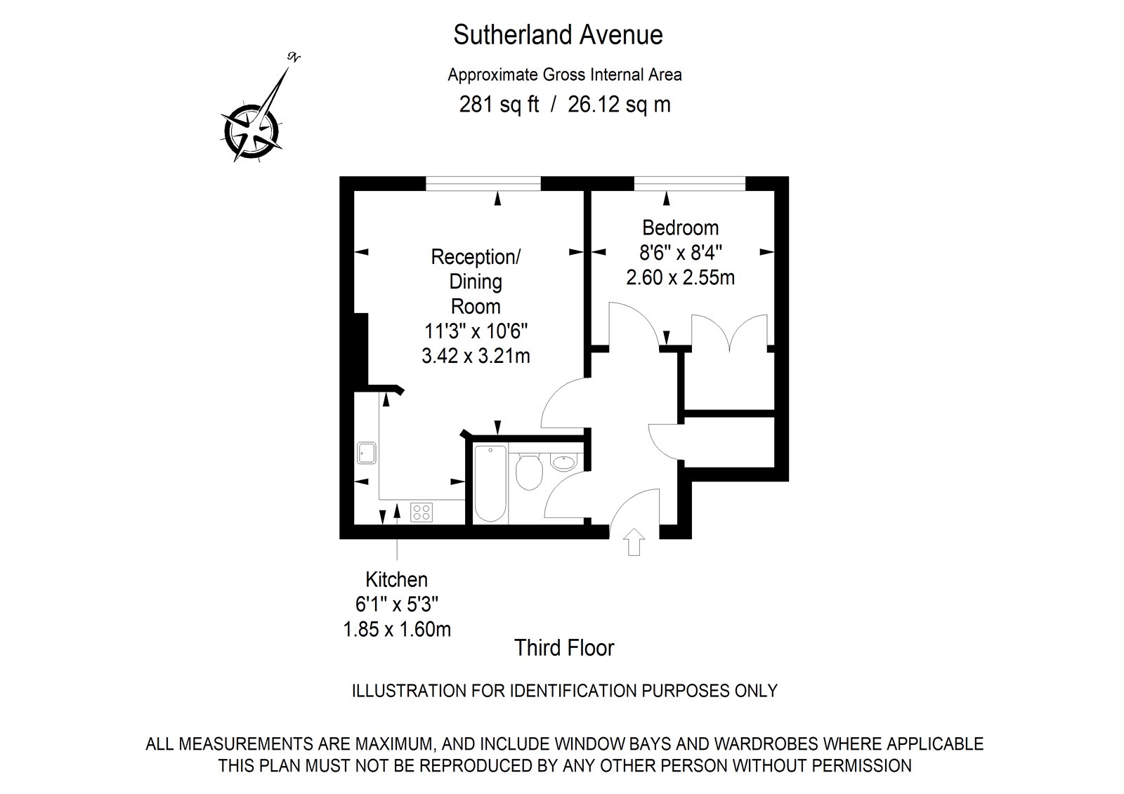 8, 76, Sutherland Avenue, Maida Vale floorplan