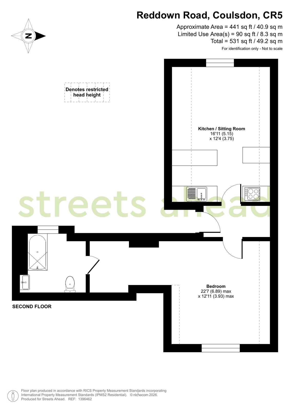 Flat 6, 37, Reddown Road, Coulsdon floorplan