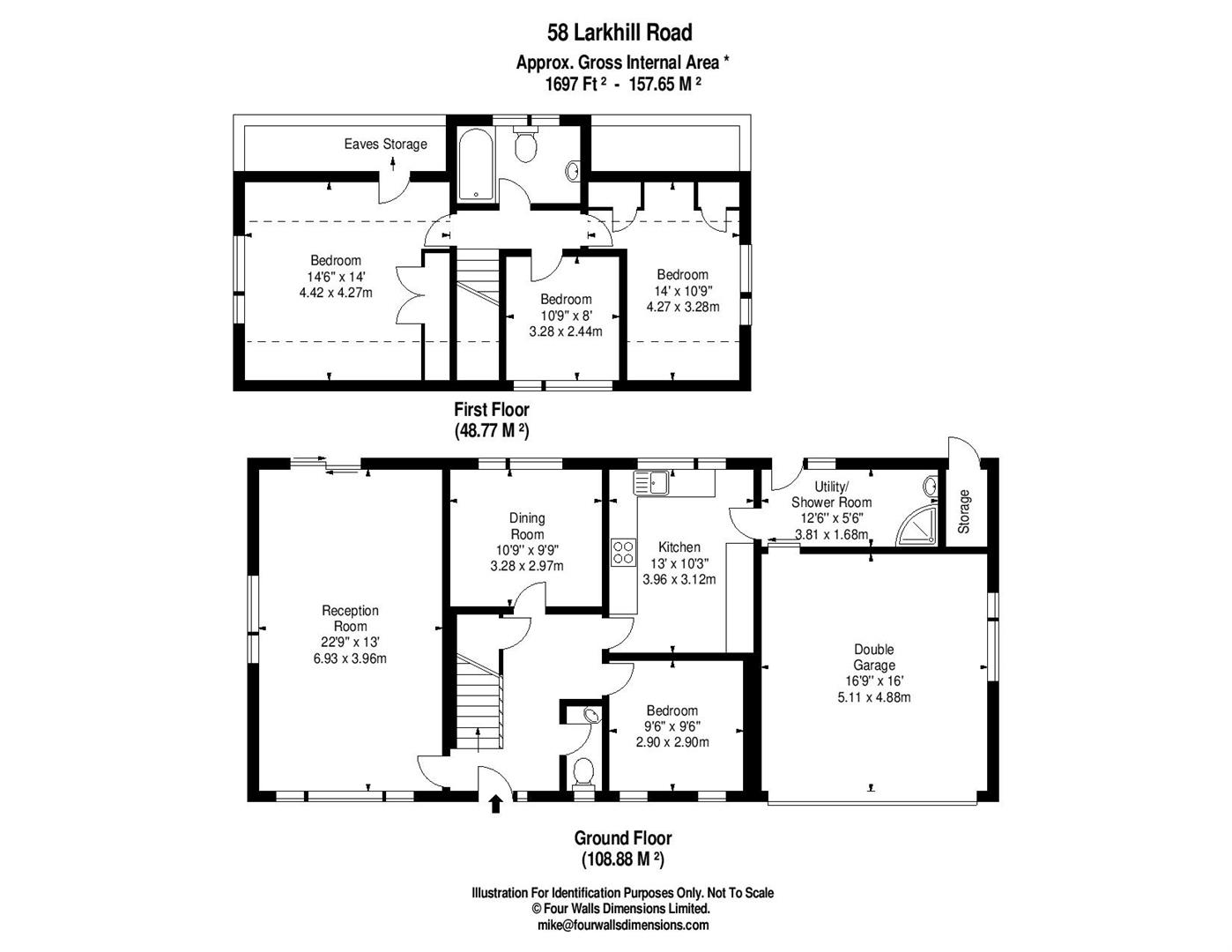 3 Bedrooms Detached house for sale in Larkhill Road, Shrewsbury SY3