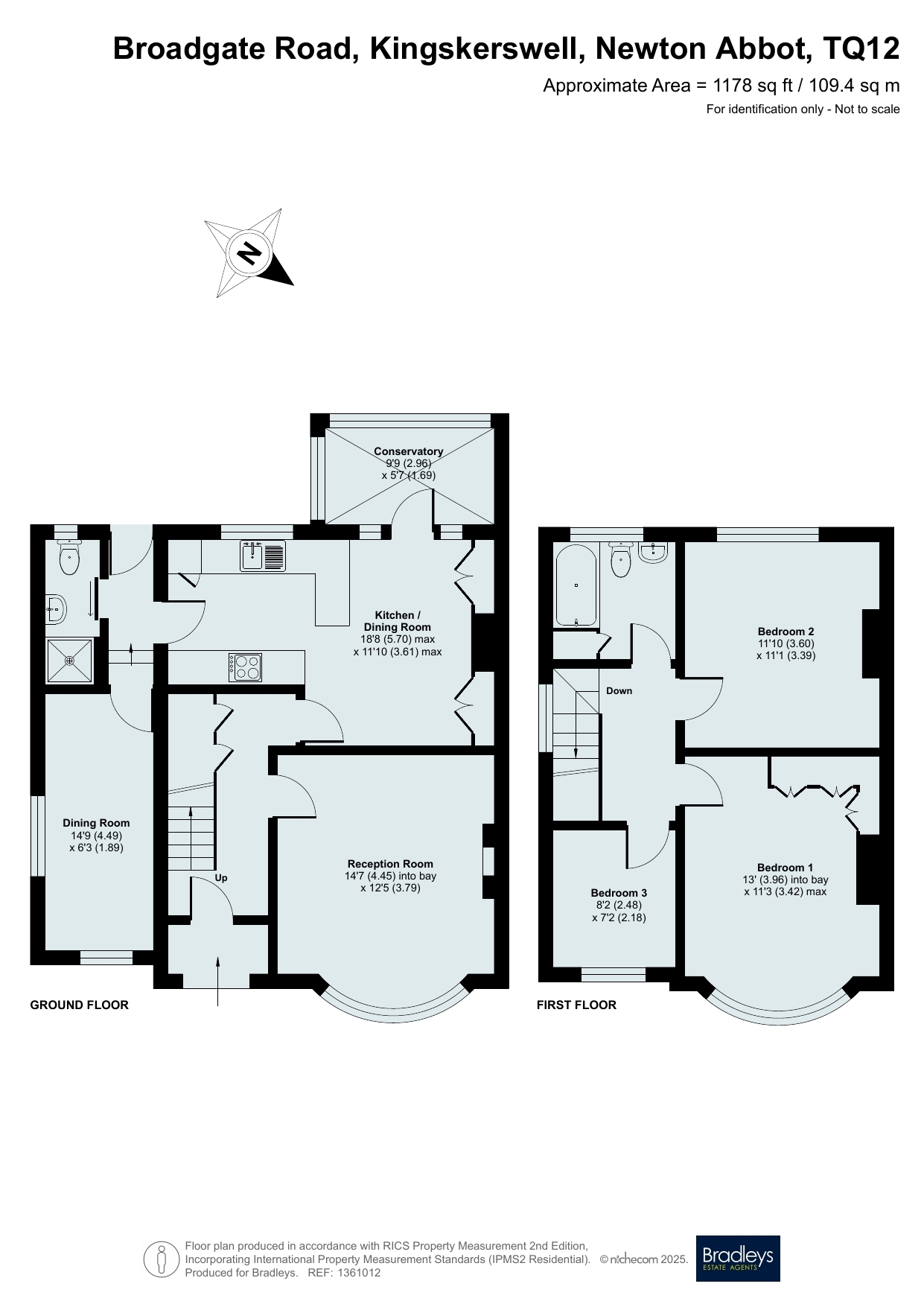 9, Broadgate Road, Newton Abbot floorplan