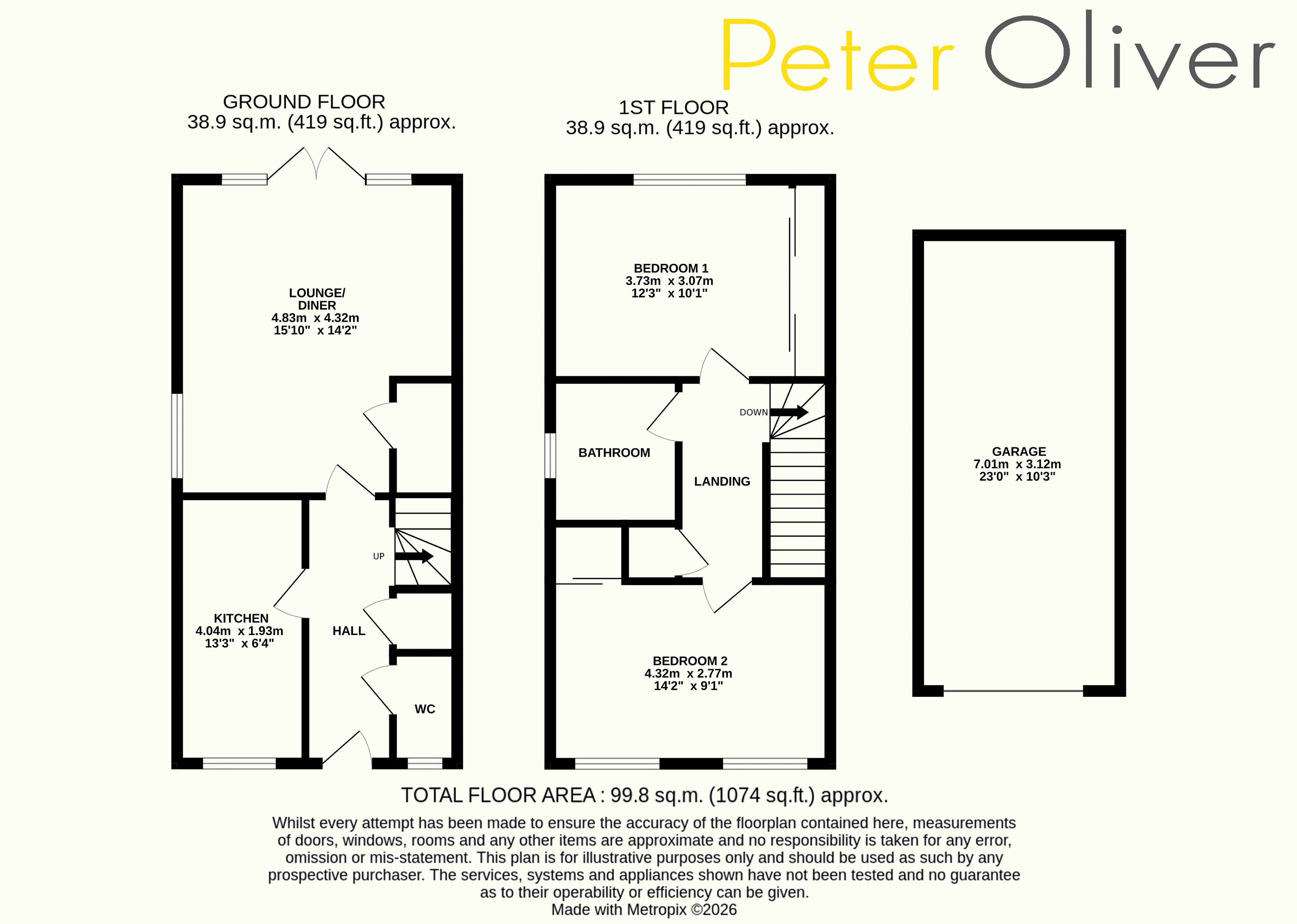 29, Kingfisher Drive, Crowborough floorplan
