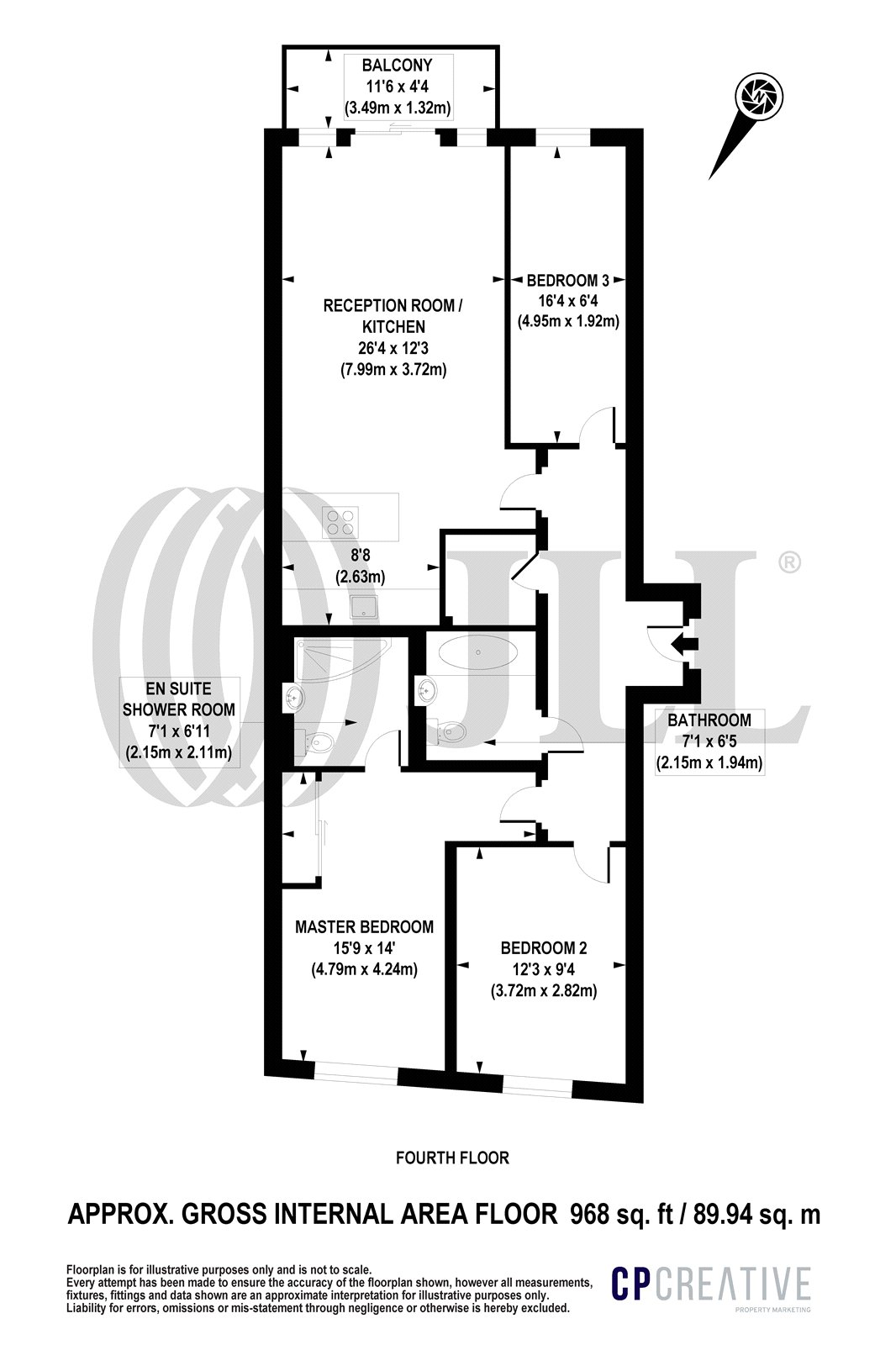 3 Bedrooms Flat to rent in Kensington Apartments, 11 Commercial Street, London E1