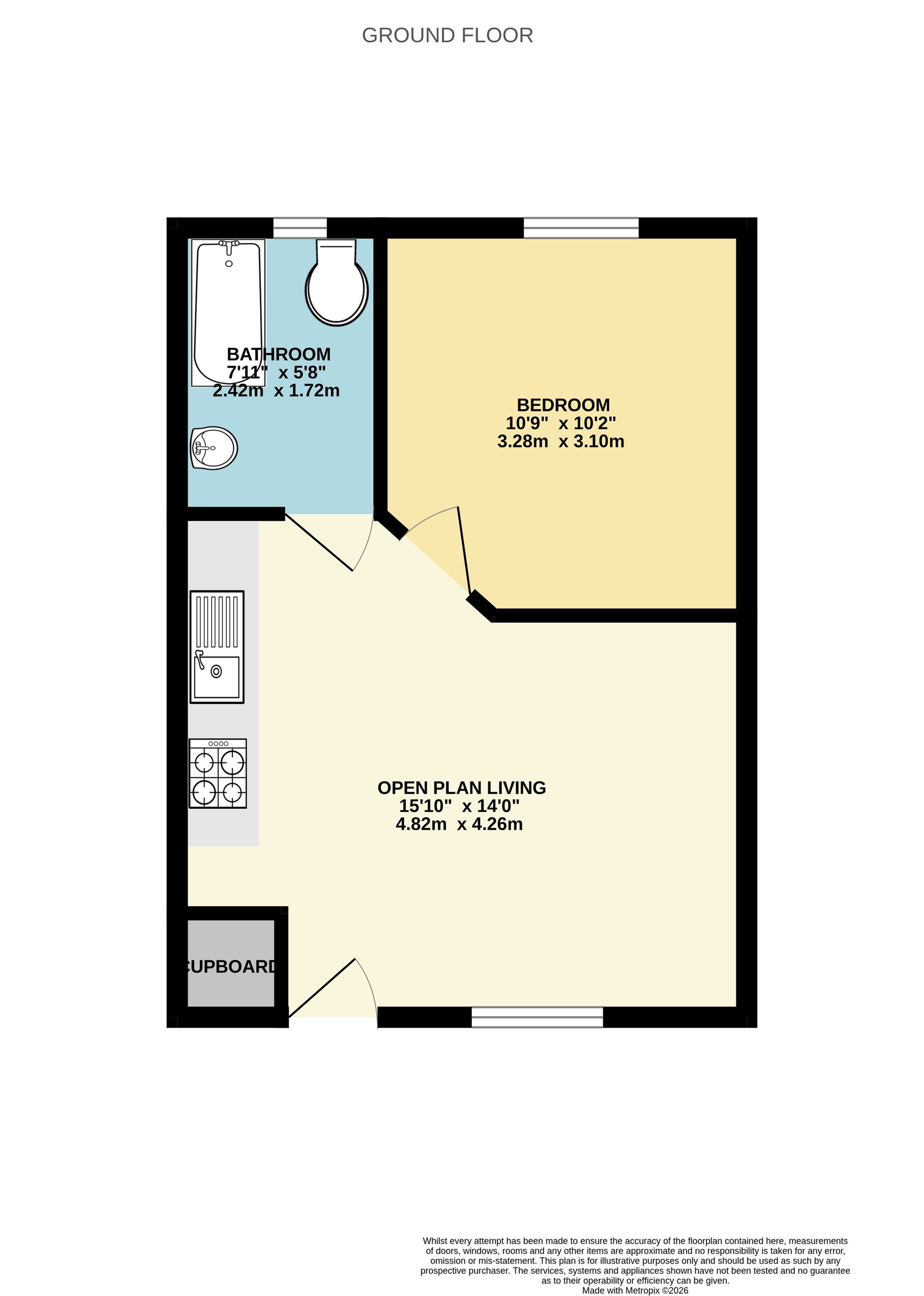 6 Old Chapel Place Mill Road, Okehampton floorplan
