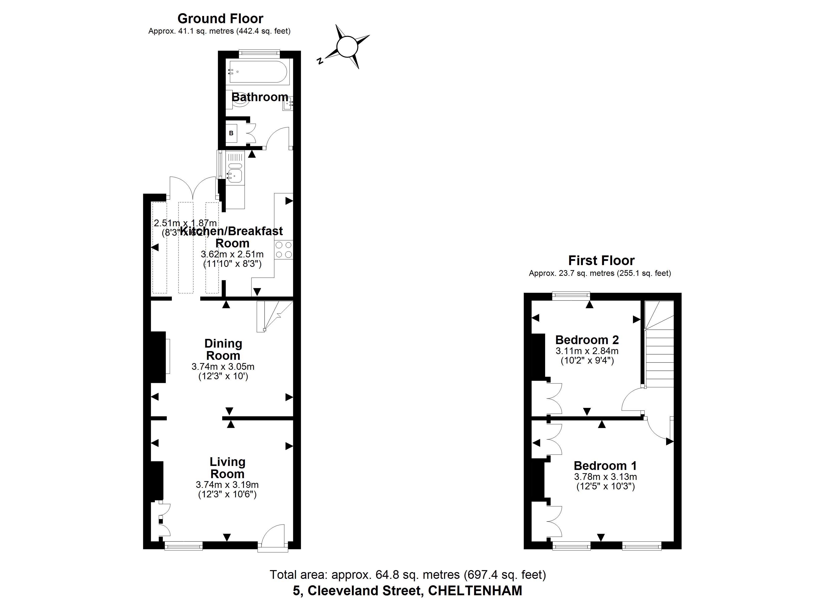 2 Bedrooms Detached house for sale in Cleeveland Street, Cheltenham, Gloucestershire GL51