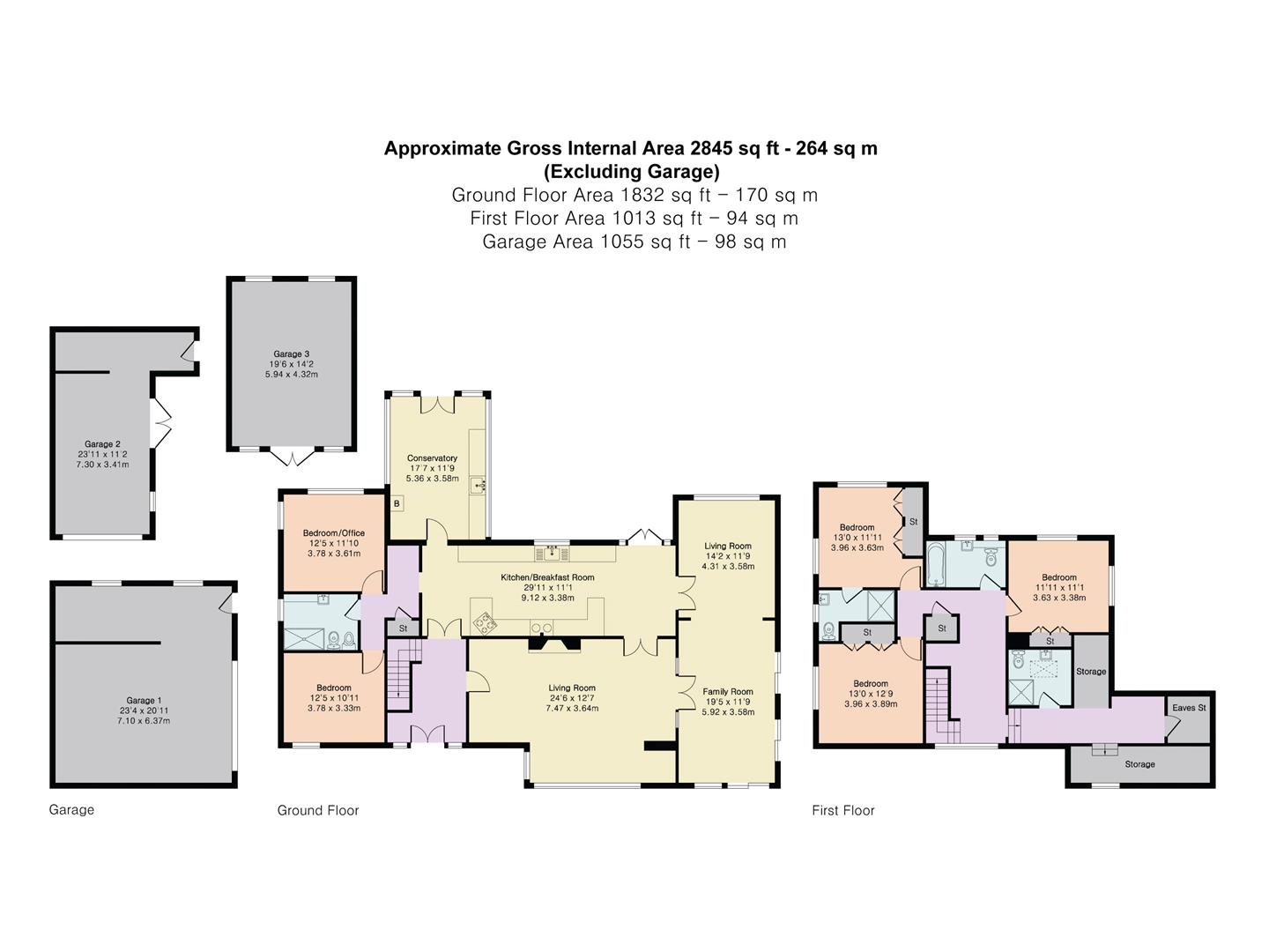The Potteries, 10, Ducketts Wood, Thundridge floorplan